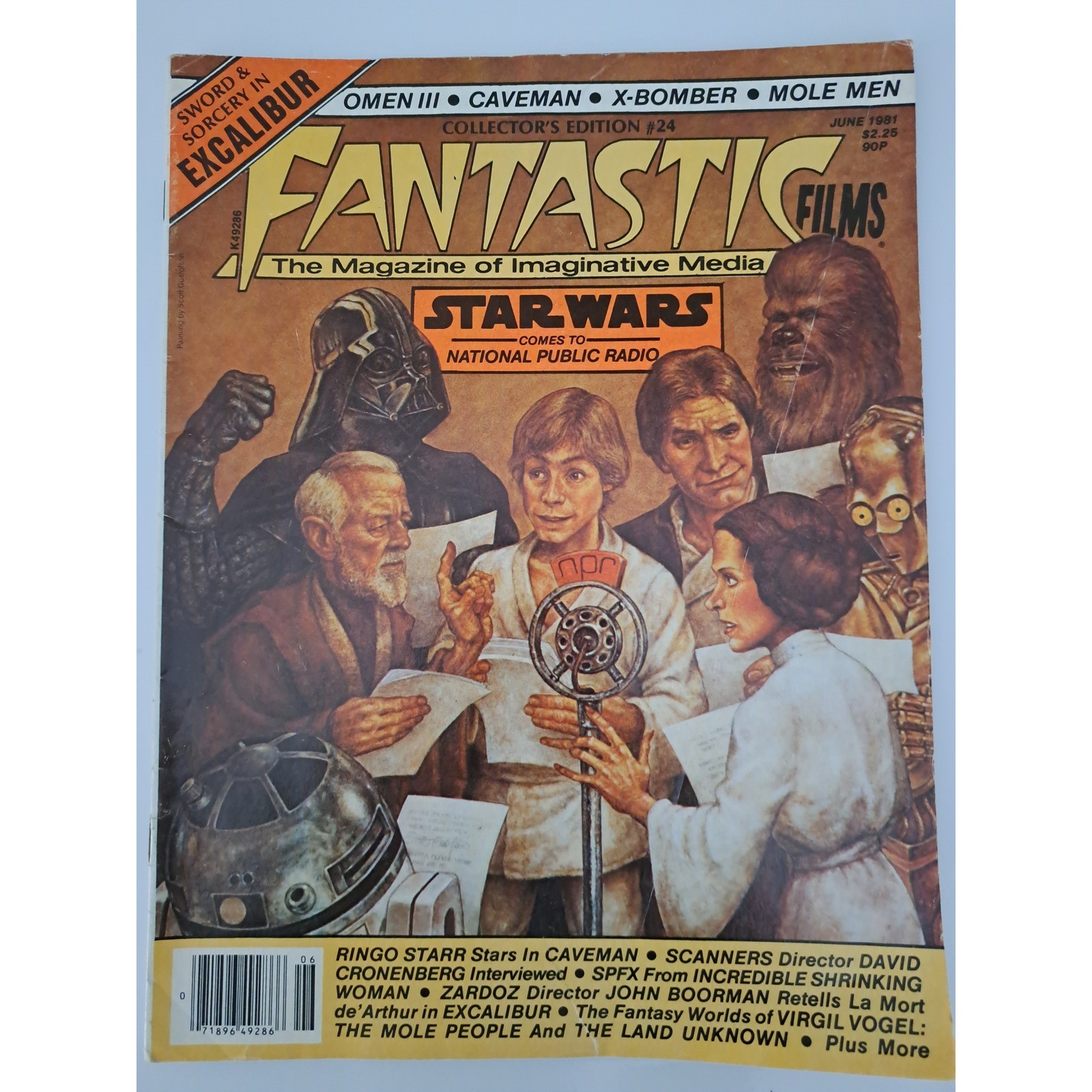 Fantastic Films Magazine June 1981 #24 Star Wars Scanners Ringo Starr Caveman