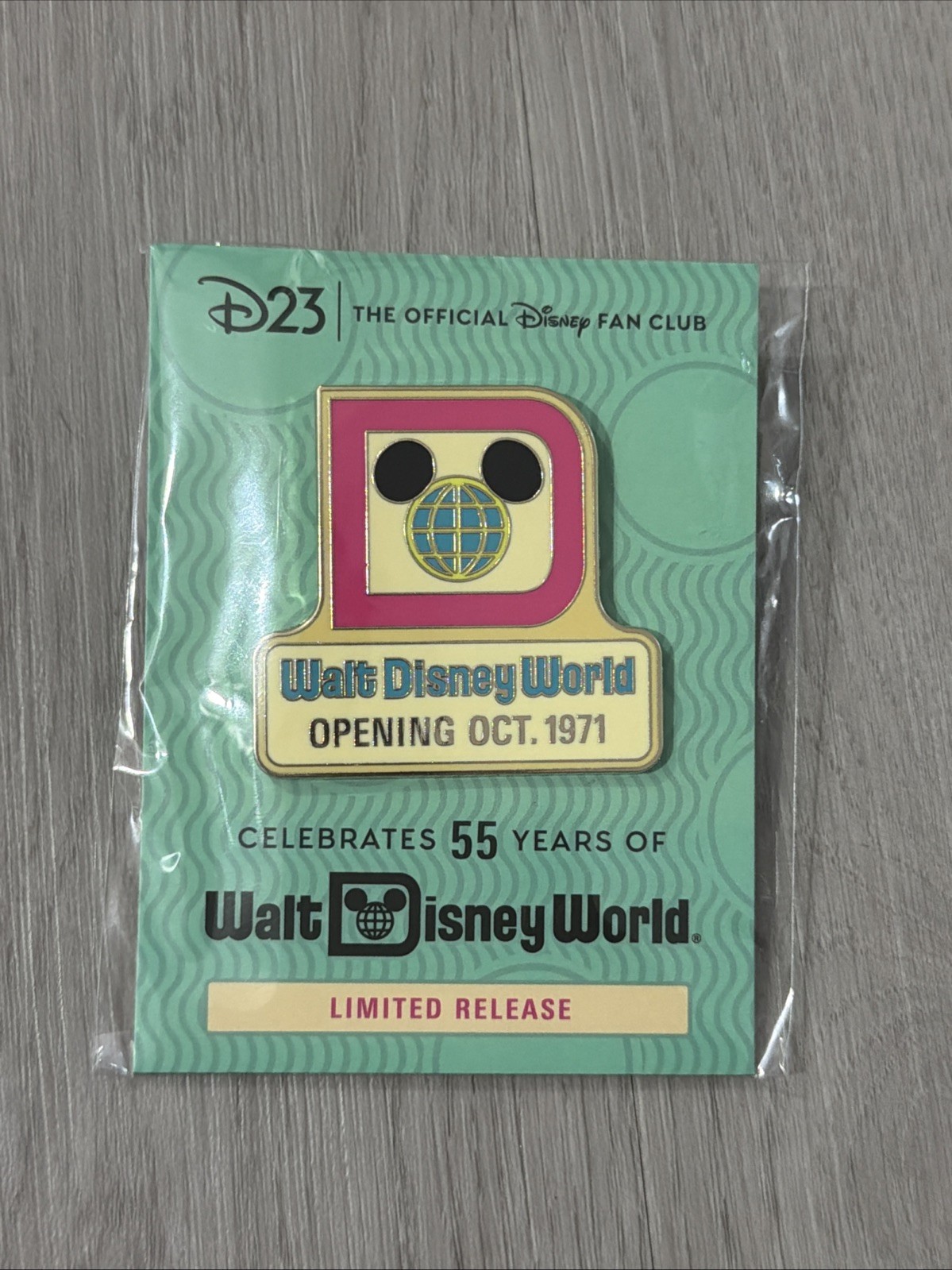 D23 Walt Disney World Opening Oct 1971 55th Anniversary Event Pin LR 2026