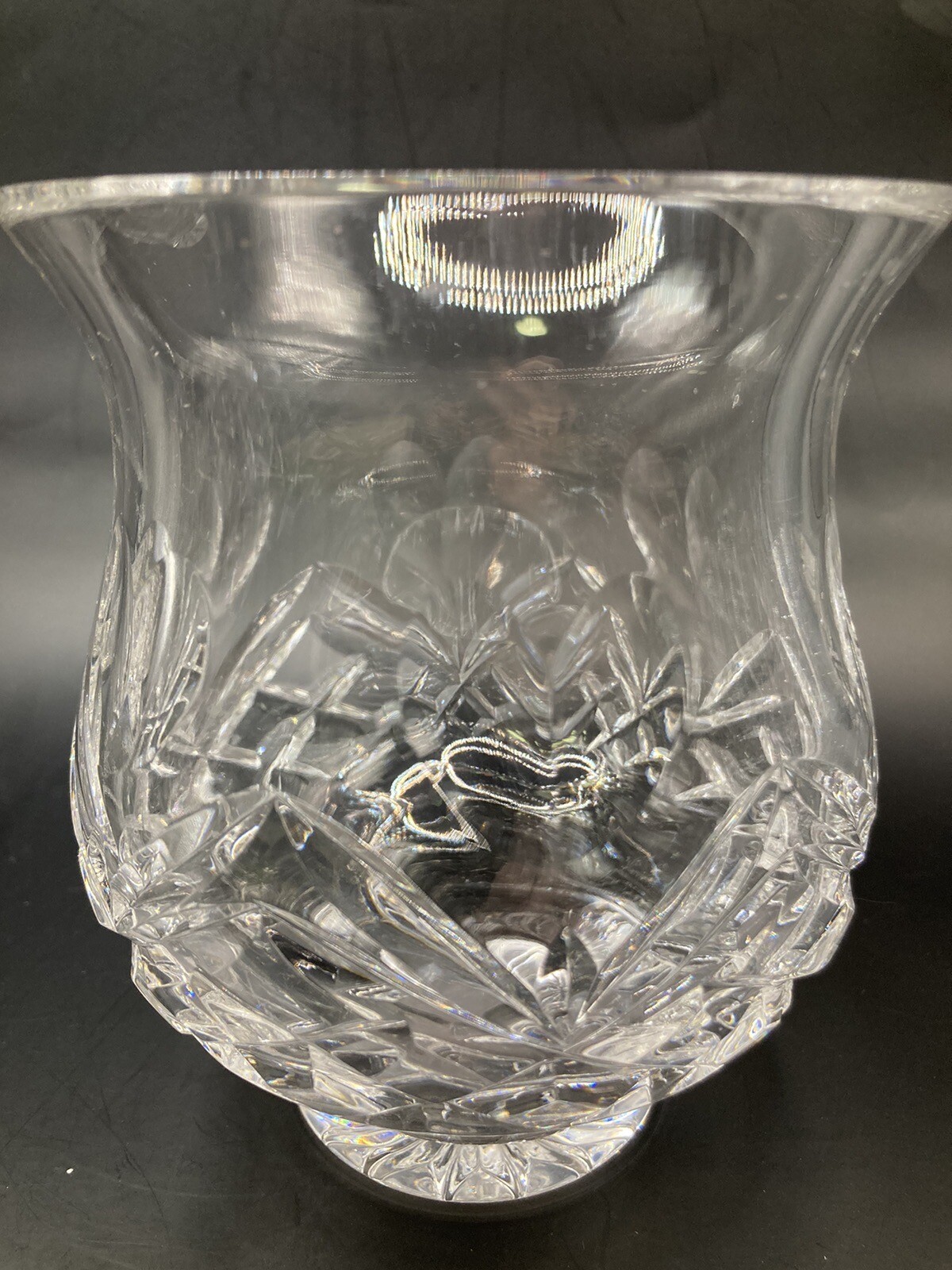 WATERFORD CRYSTAL CANDLESTICK VOTIVE TEALIGHT HURRICANE Lamp