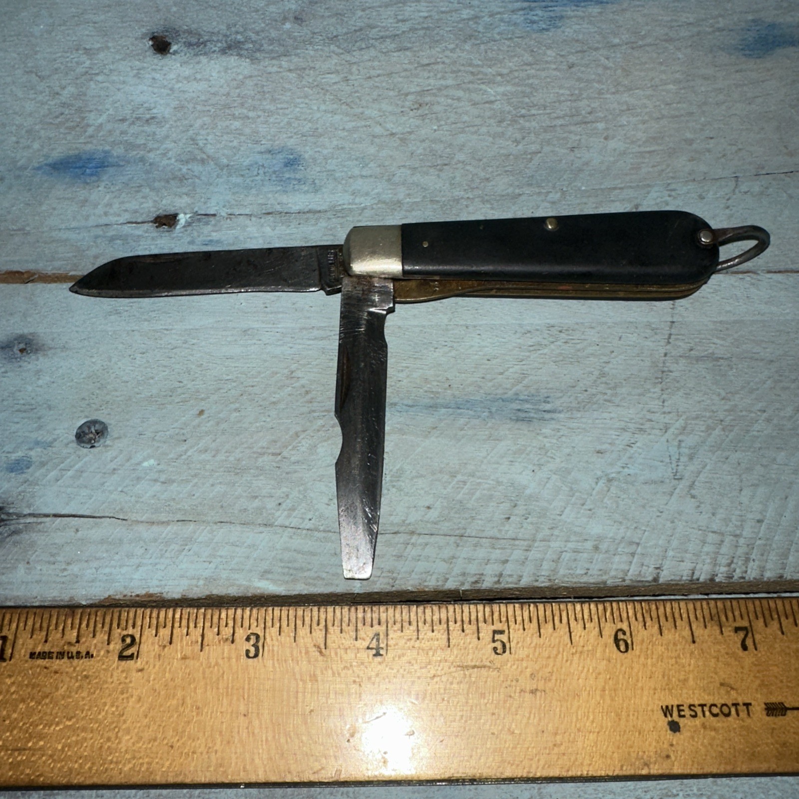 Camillus Electrician’s Pocket Knife 2 Blades Made In USA New York Vintage #2