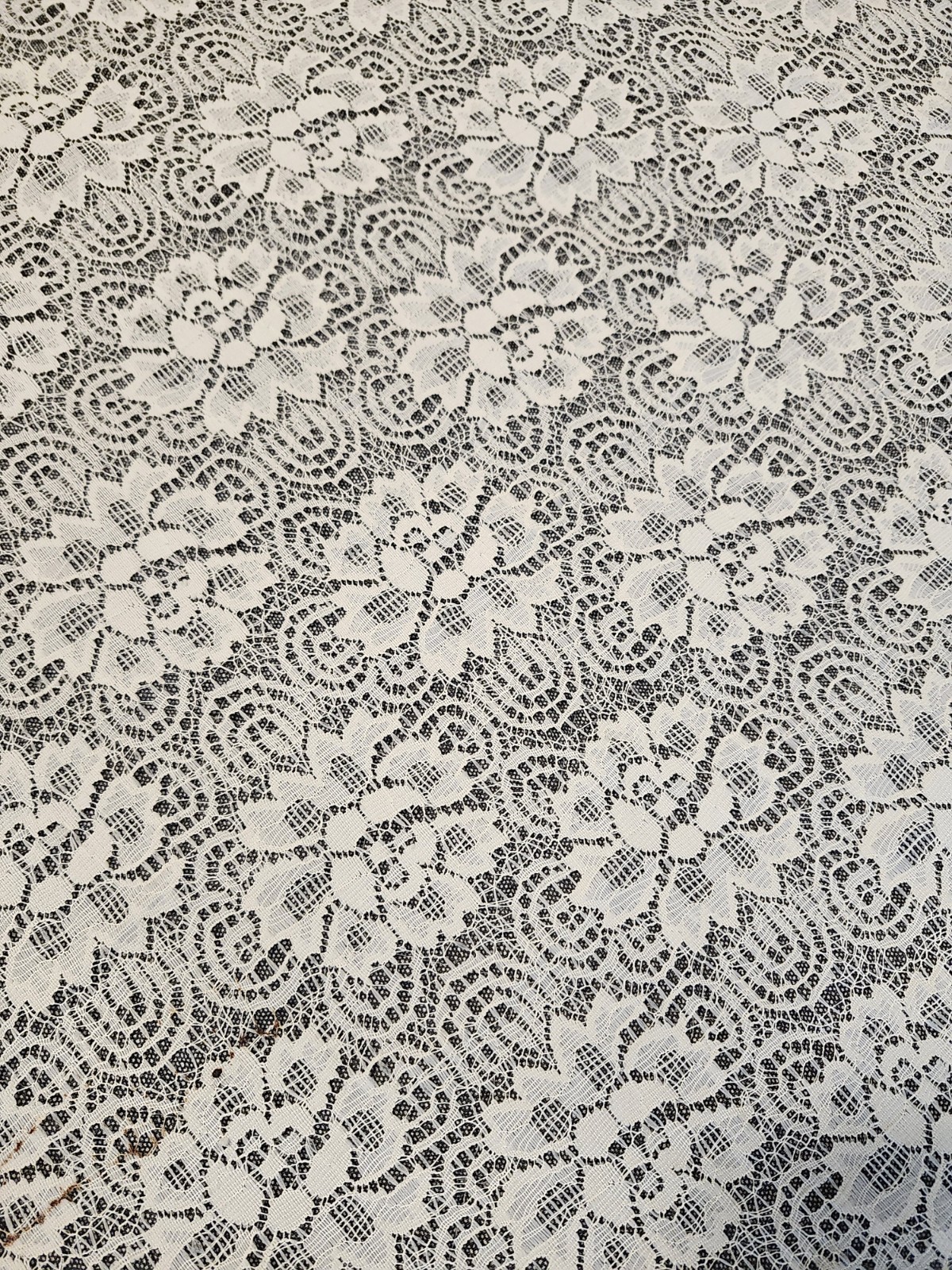 Vintage Set JcPenny Lace Curtain Panels Ivory Off-White HUGE 84