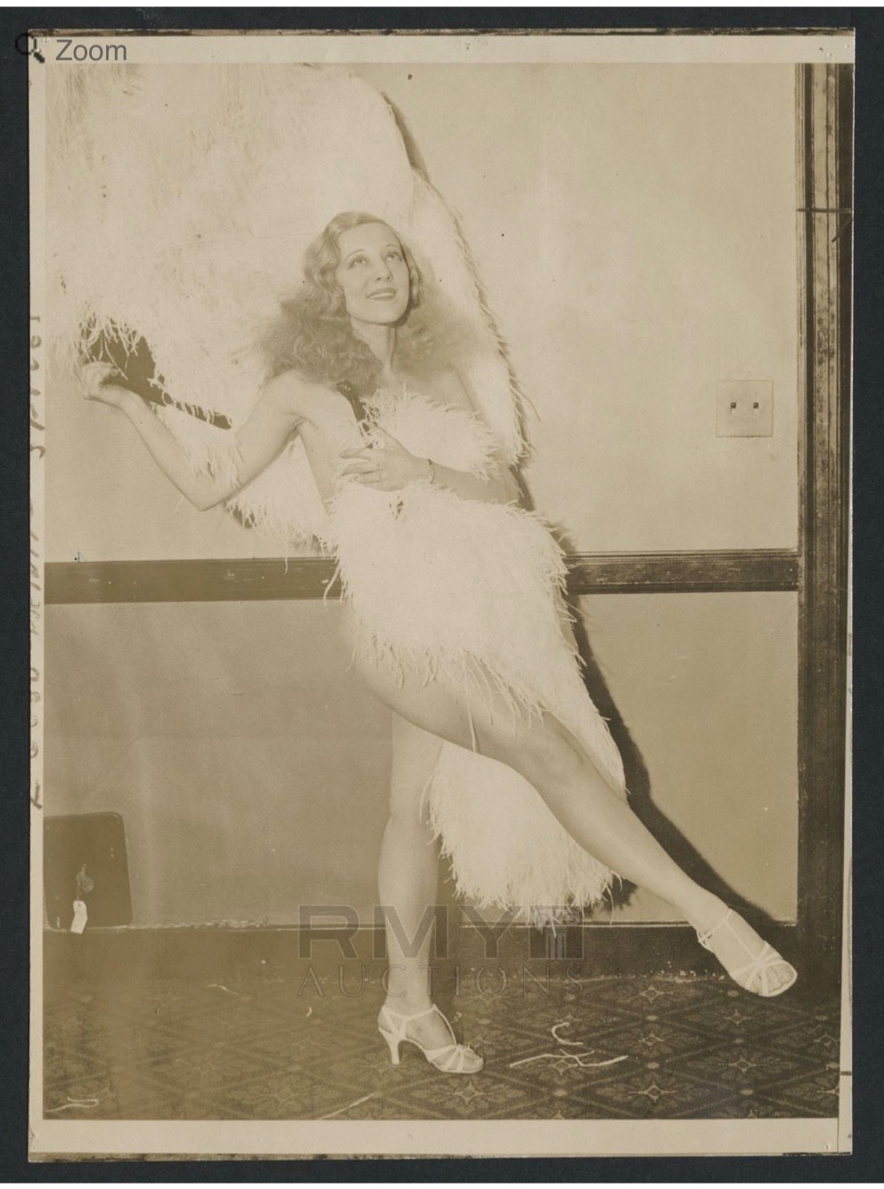 1934 Sally Rand World Famous Fan Dancer Beauty at the Chicago World Fair Photo