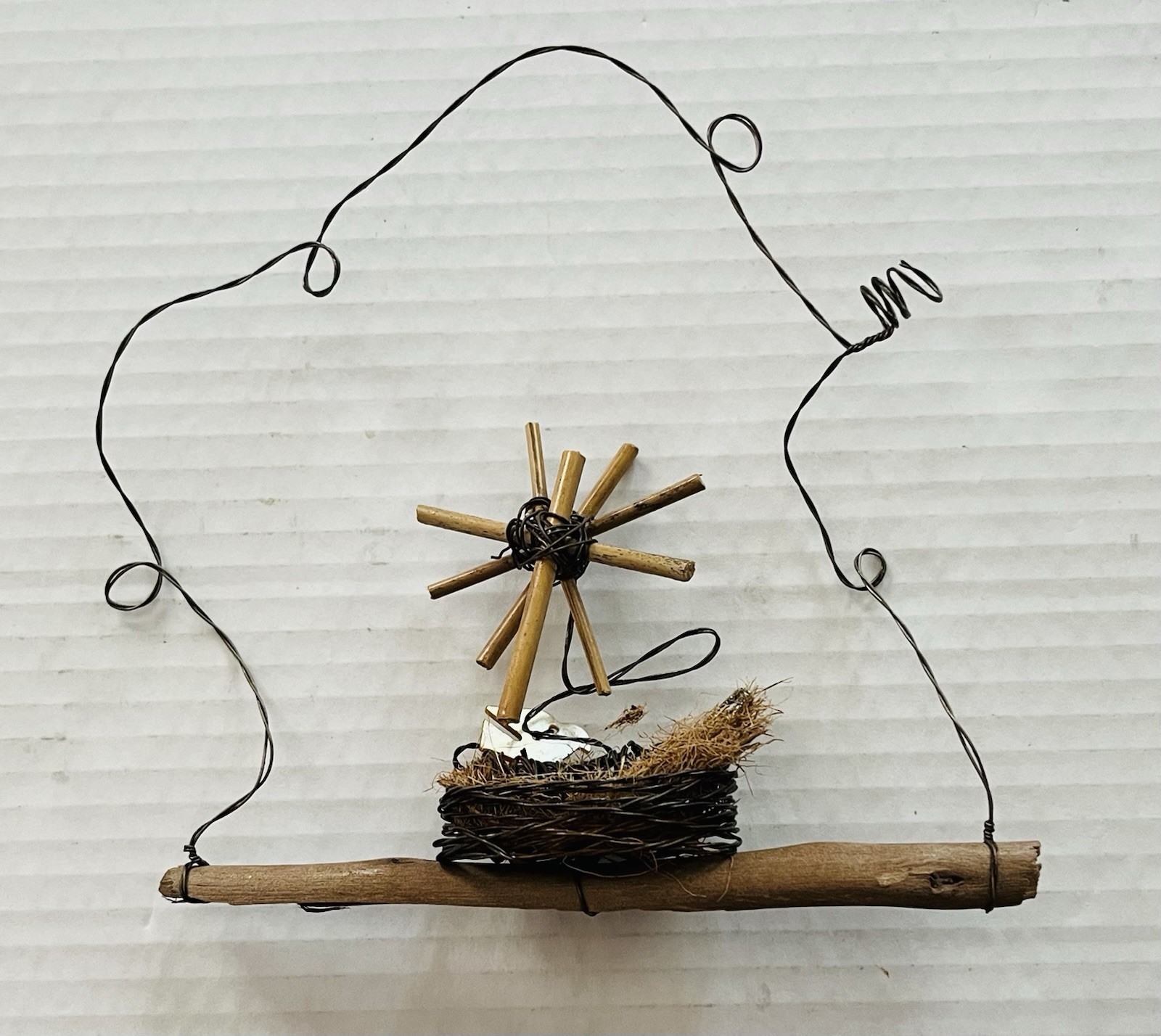 Sundance Catalog Hanging Wire Nativity Decorations Rustic Wood Hanging Christmas