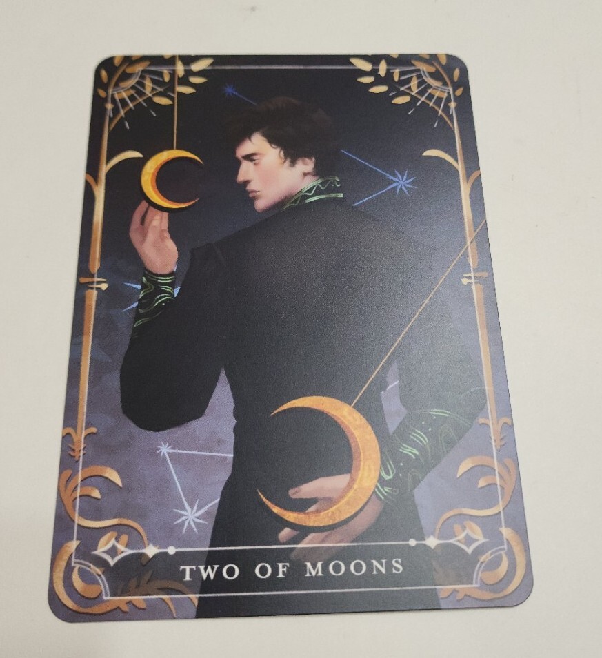 FAIRYLOOT TAROT CARD TWO OF MOONS LUC THE INVISIBLE LIFE OF ADDIE LARUE SEP 2023