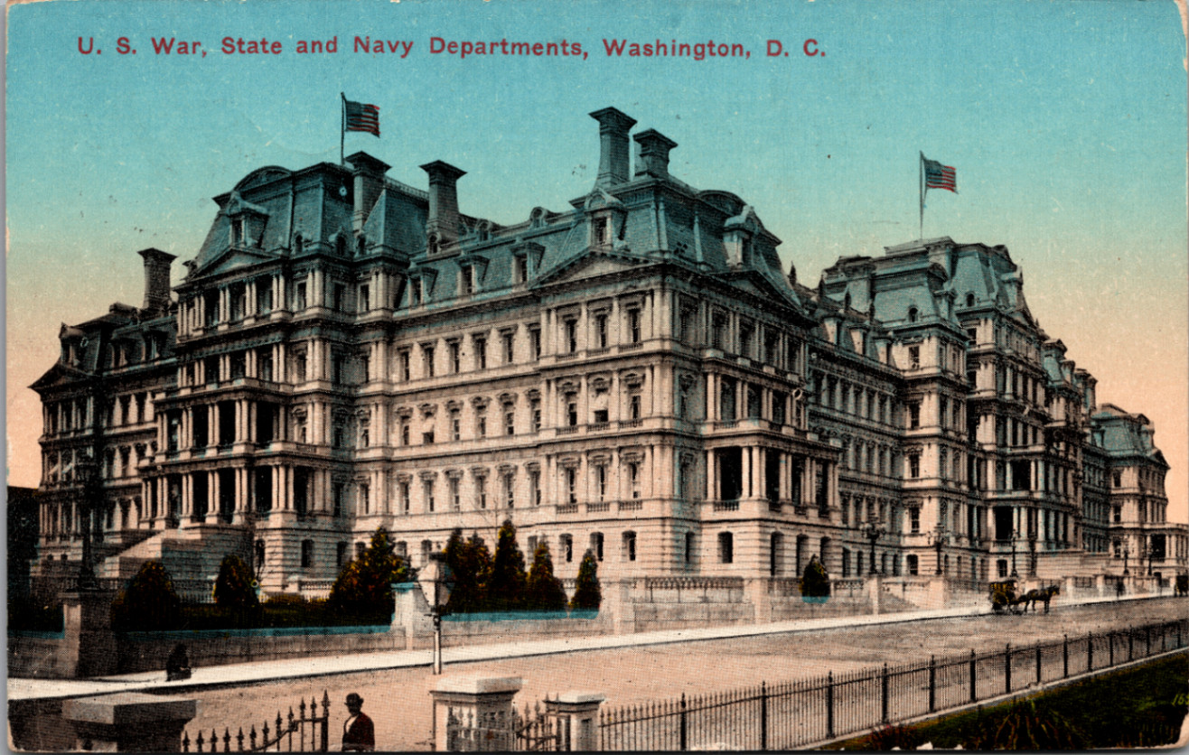 1916 Washington D.C. Old Executive Office Building Postcard Metrochrom