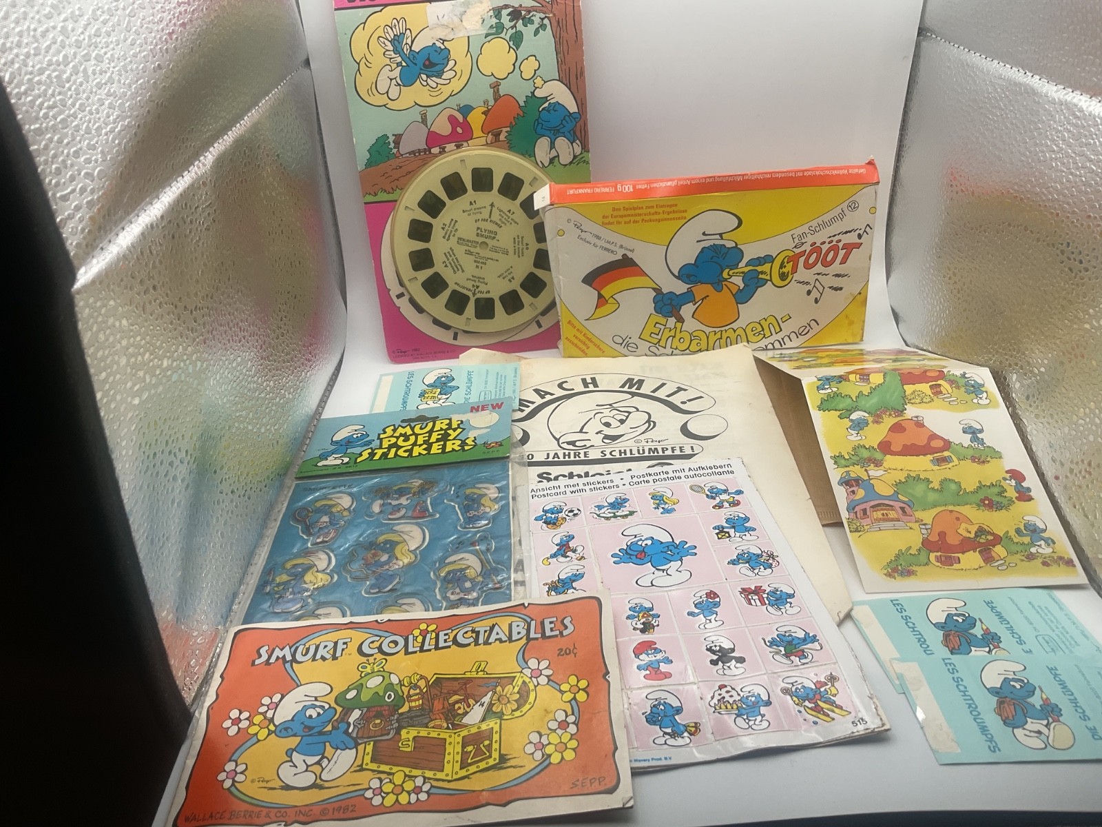 Vintage Peyo Smurfs Mixed Lot of Smurf Collectibles