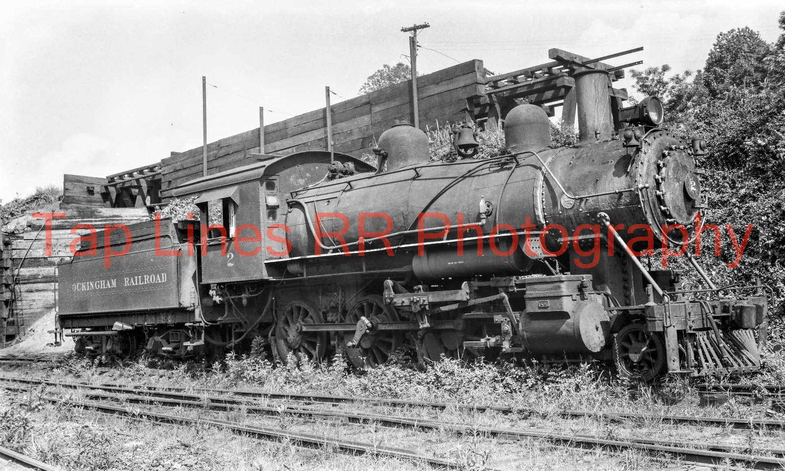 Rockingham RR #2 4-6-0 Rockingham NC 7-5-1950 New 5x8 Photo