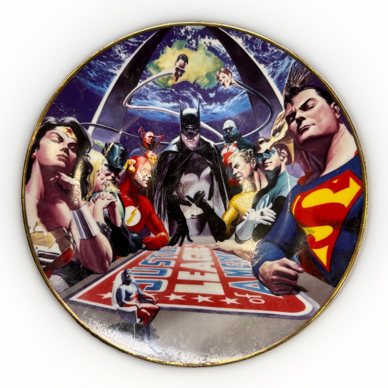 Justice League of America JLA: Liberty & Justice Limited Ed. Collector Plate