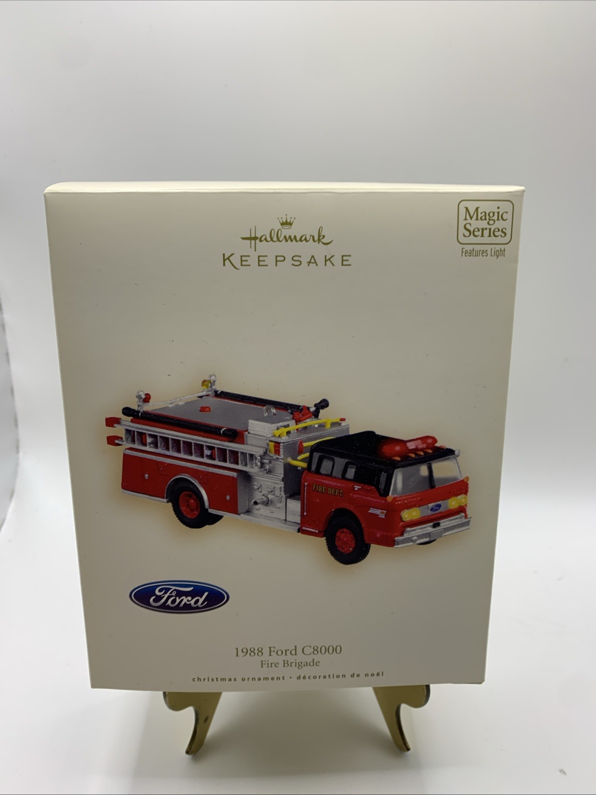 1988 Ford C8000 Fire Brigade Series #5 2007 Hallmark Keepsake Ornament Firetruck