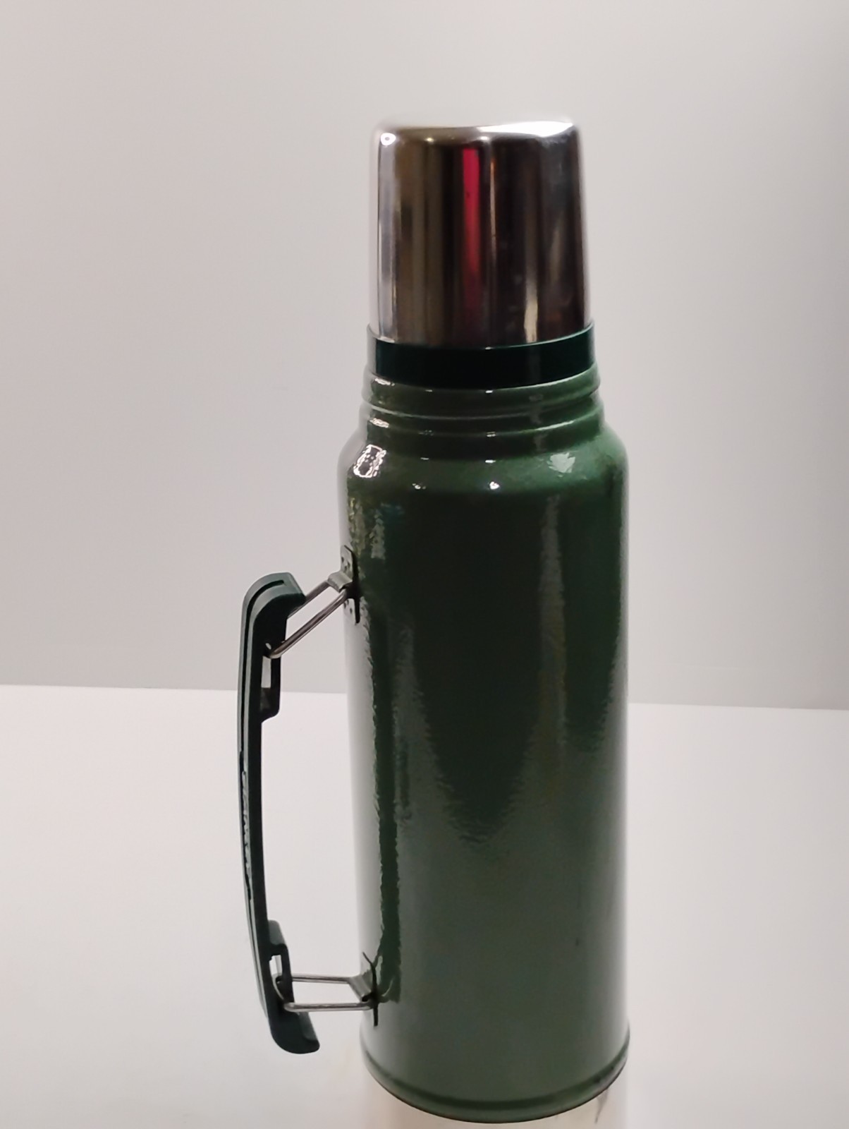 Stanley Thermos Original Vintage Green Vacuum Bottle 1.1 Quart/1 Liter