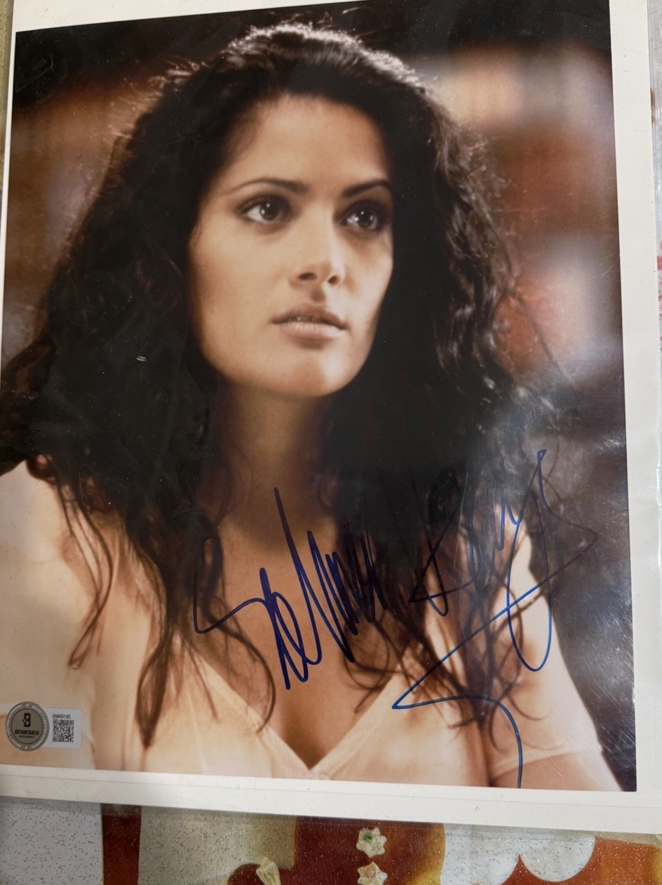 Salma Hayek Authentic Signed Photo BAS Beckett Witnessed