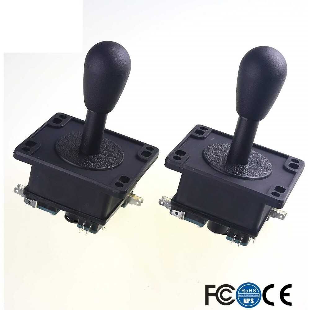 2PCS Arcade Joystick Happ American Competition Style 8 Way Elliptical Joystick