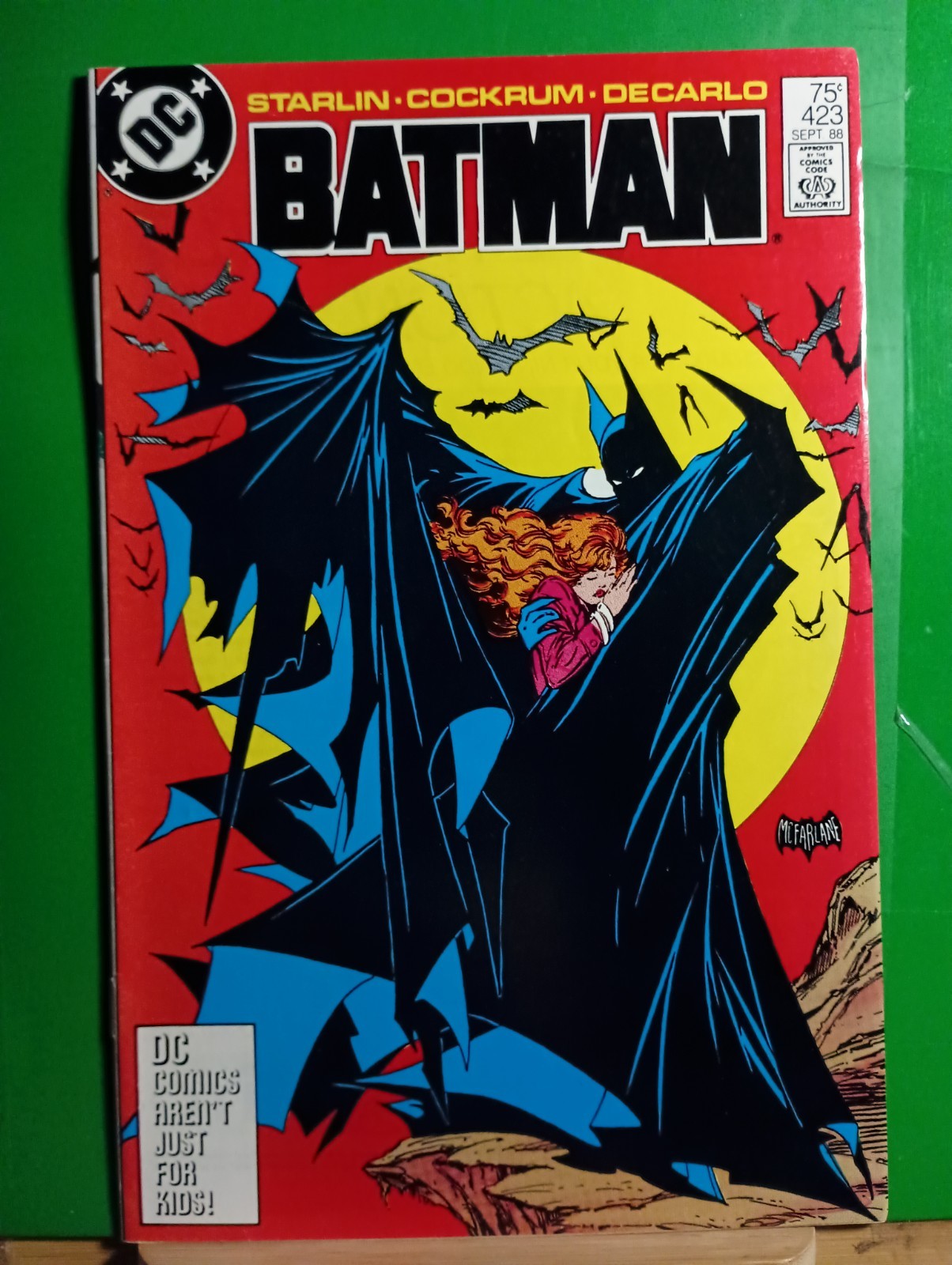 1988 DC Comics Batman Issue 423 Todd McFarlane Third Printing Cover Artist