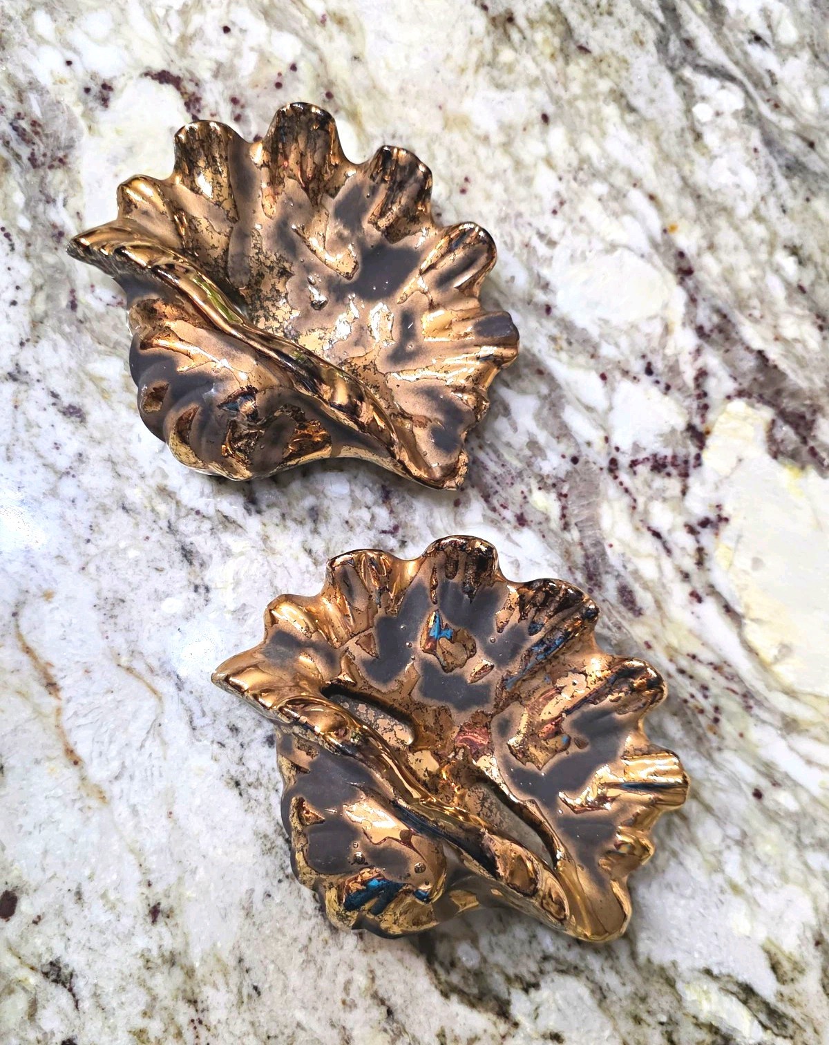 Vintage Westwood Ware Mid Century Modern, 461 Black/ Gold Wall Pocket,  CA.