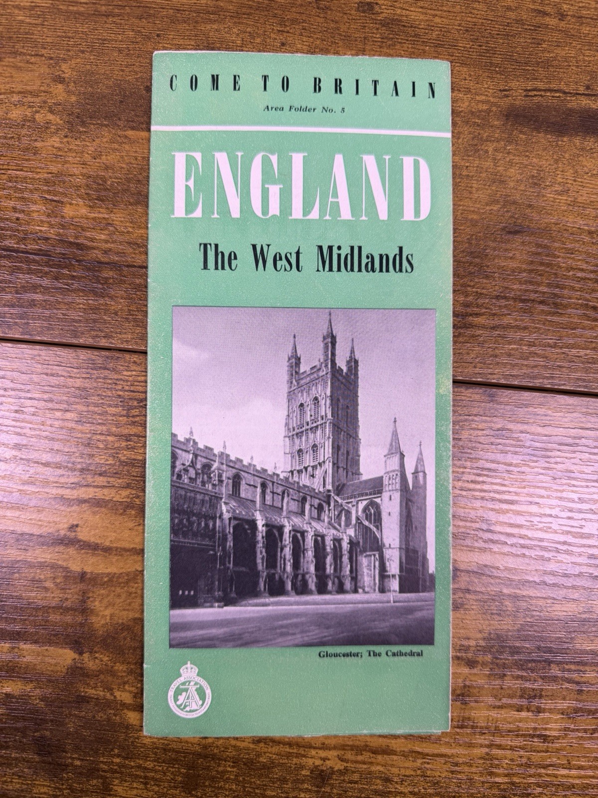 Come To Britain England The West Midlands Travel Brochure Pamphlet #5 c1950