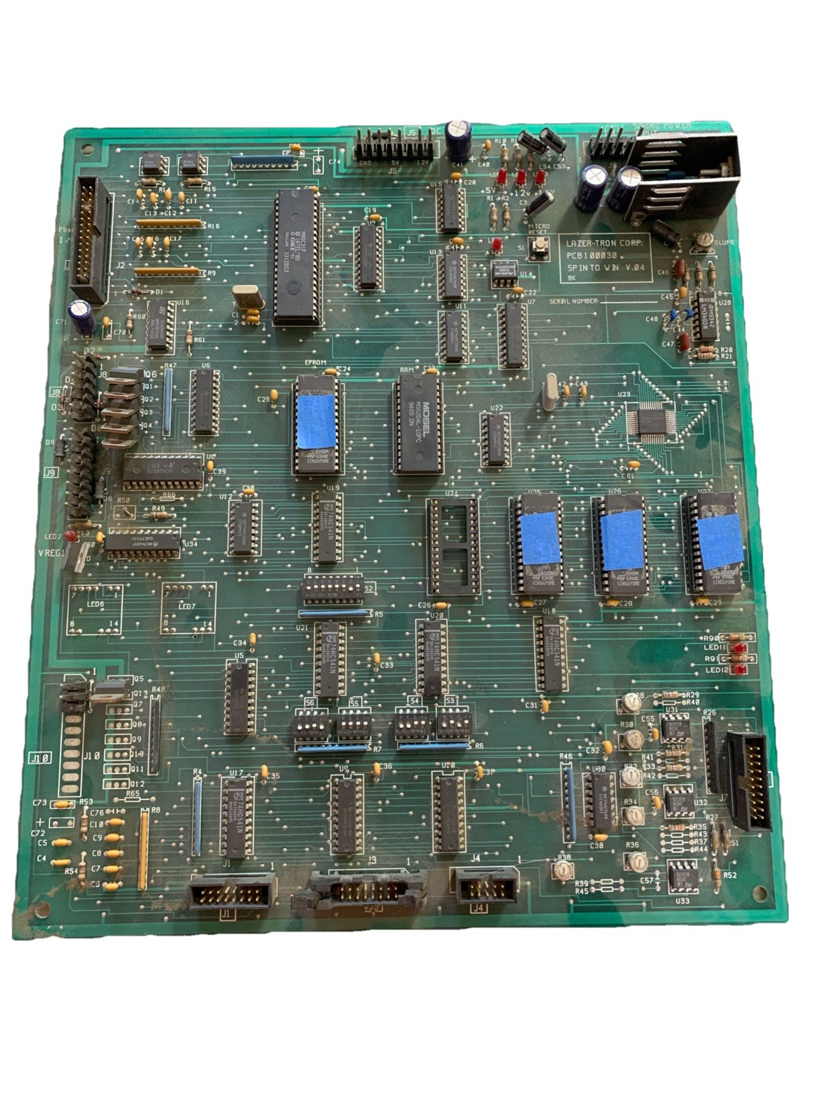 Spin To Win PCB Board 1-00030 Lazer-Tron Arcade Ticket Redemption