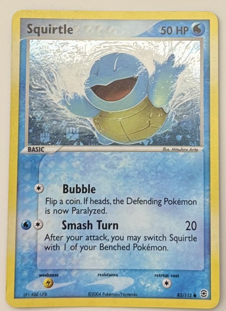 Pokemon TCG EX FireRed & LeafGreen - Squirtle 83/112 Reverse Holo