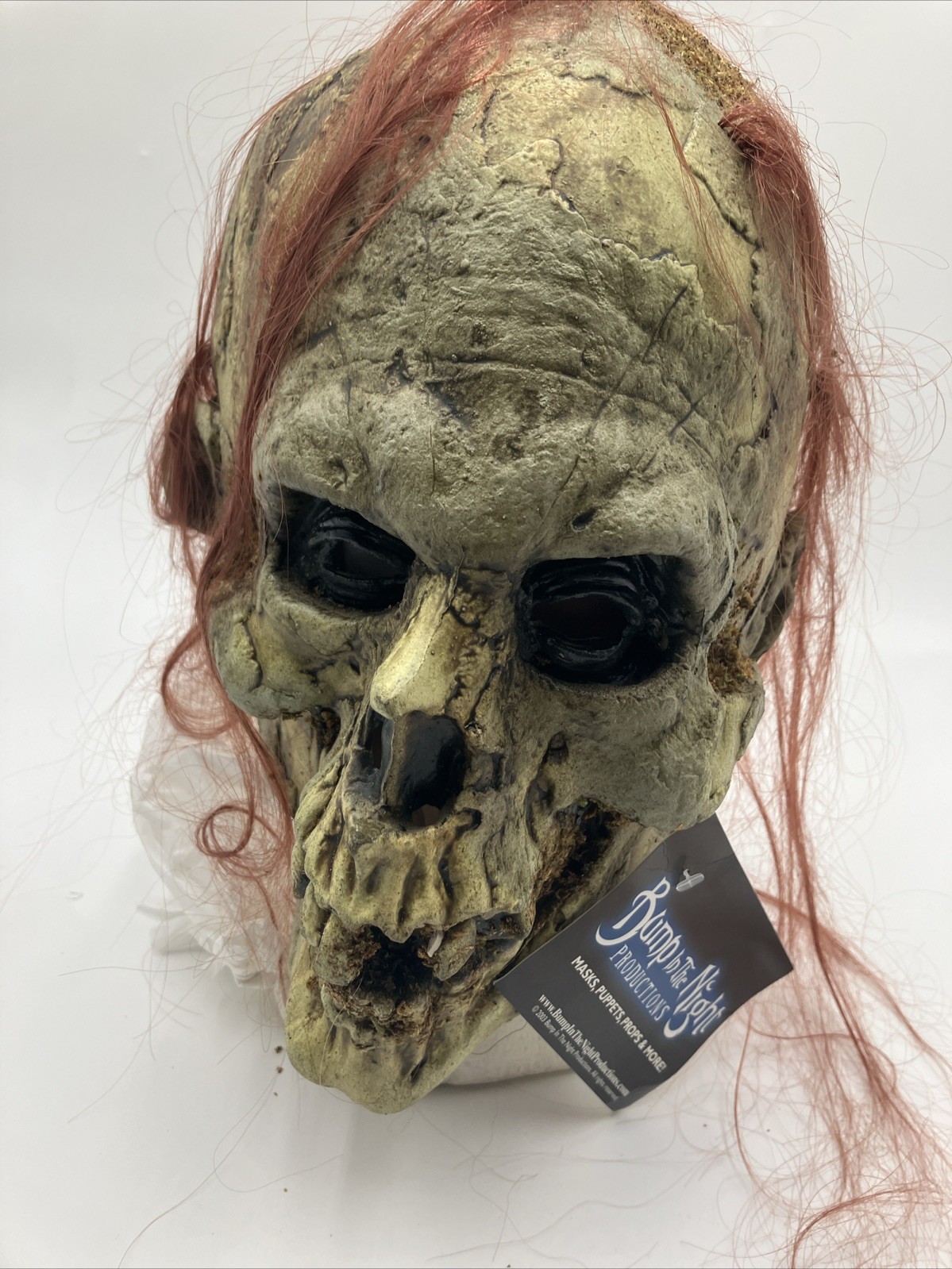 Bump In The Night Productions Flesh Eater Zombie Latex Halloween Mask NEW