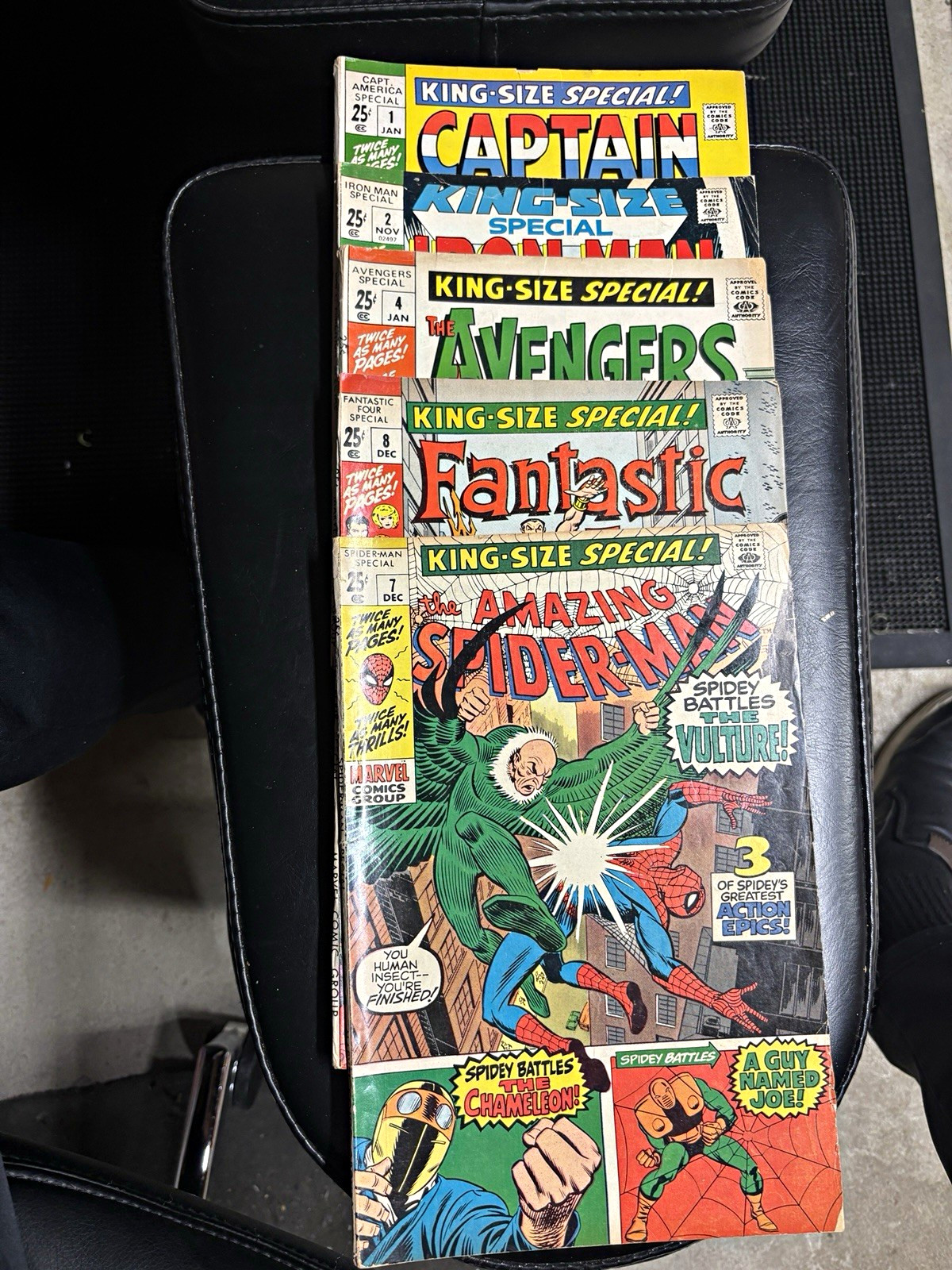 Marvel King-Size Special Lot of 5-Captain America Iron Man Avengers#1,2,4,7,8.