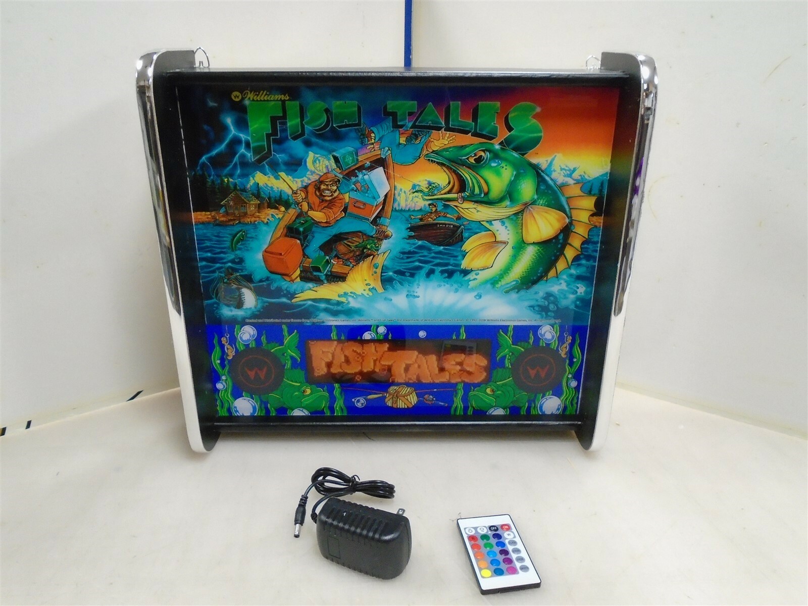 Williams Fish Tales Pinball Head LED Display light box