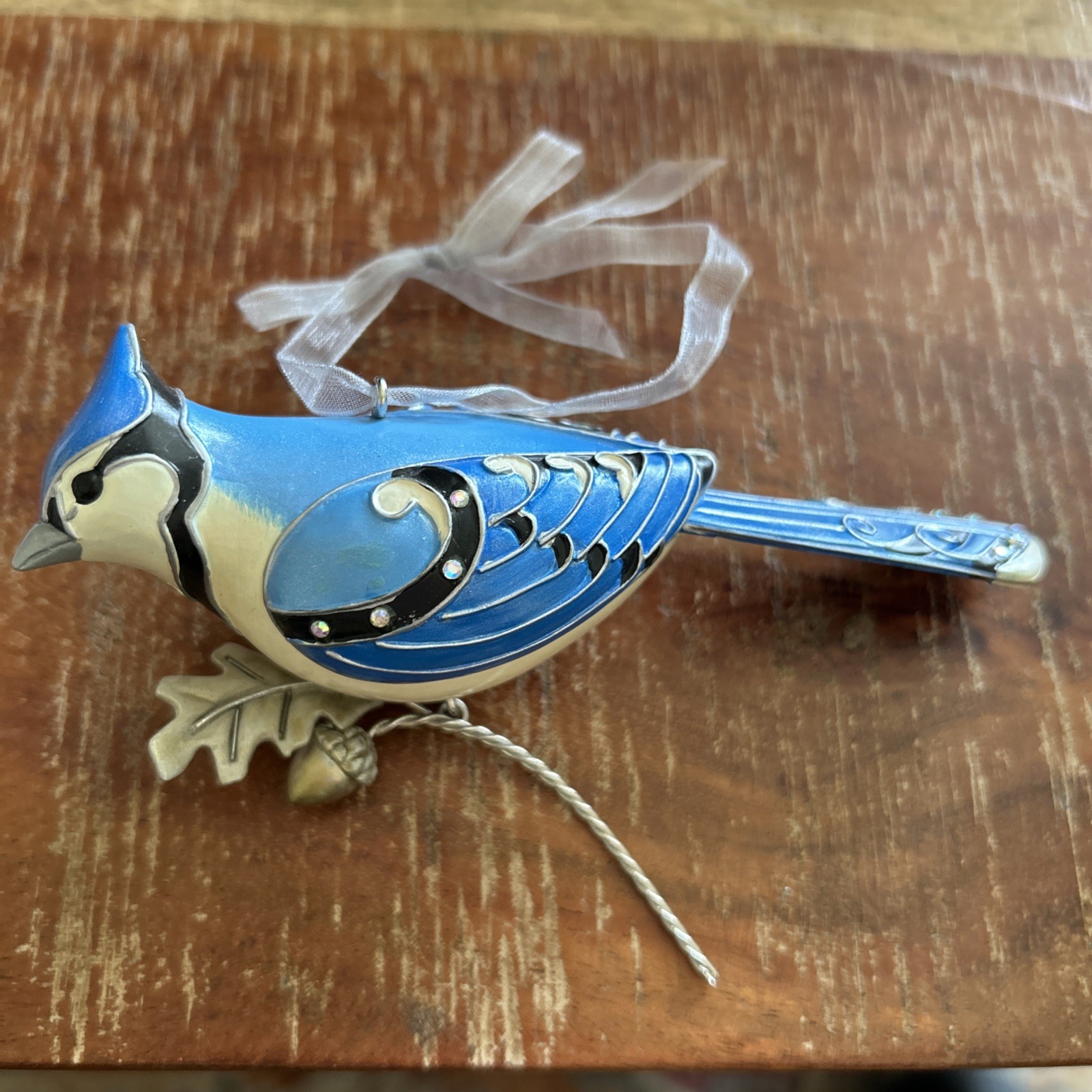 Blue Jay 2007 Hallmark Beauty Of Birds #3 in Series Ornament - NIB 