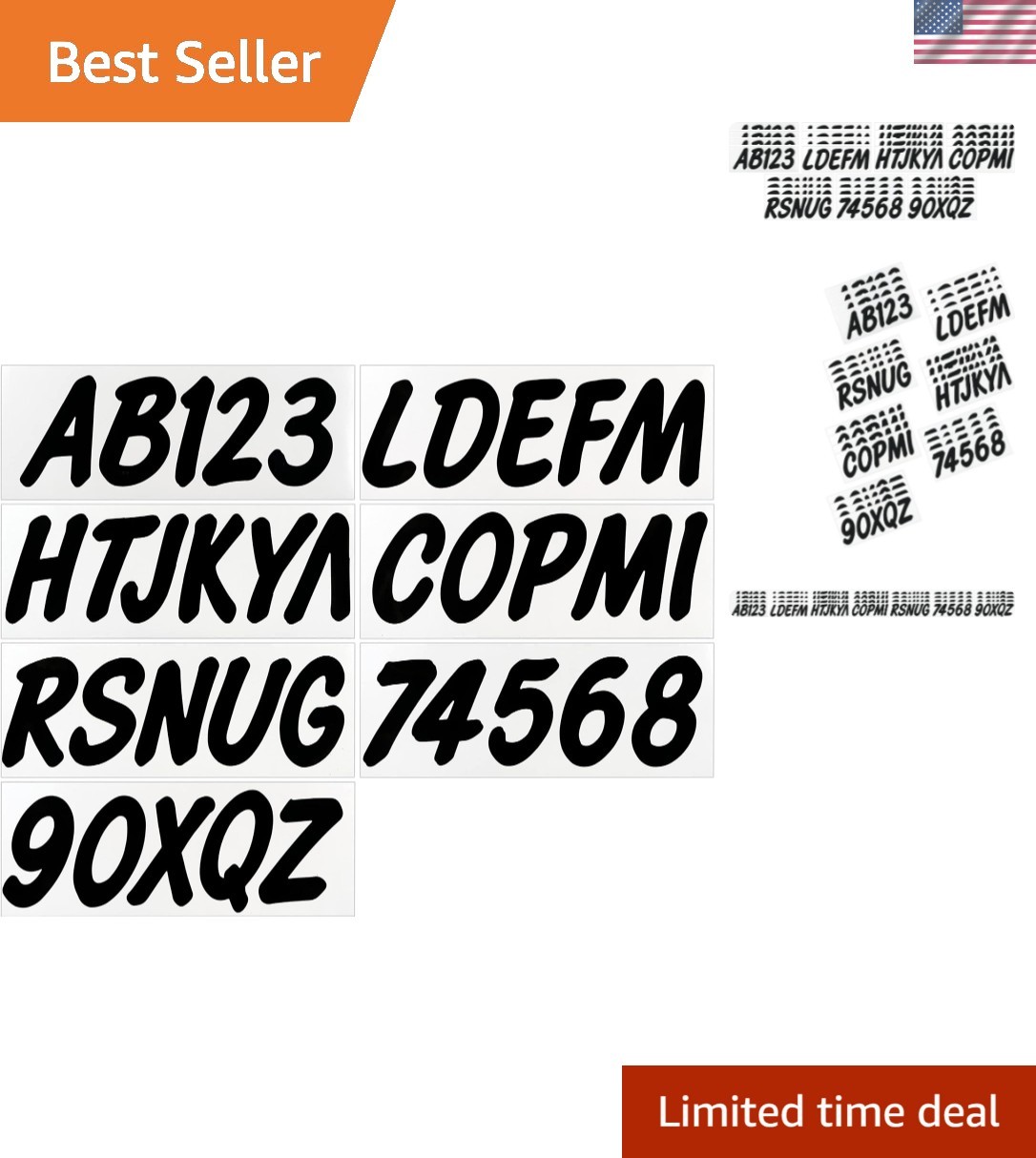 Series 400 Factory Matched 3-Inch Boat Registration Numbers & Letters Kit, So... Series 400 Factory Matched 3-Inch Boat Registration Numbers & Letters Kit, So...