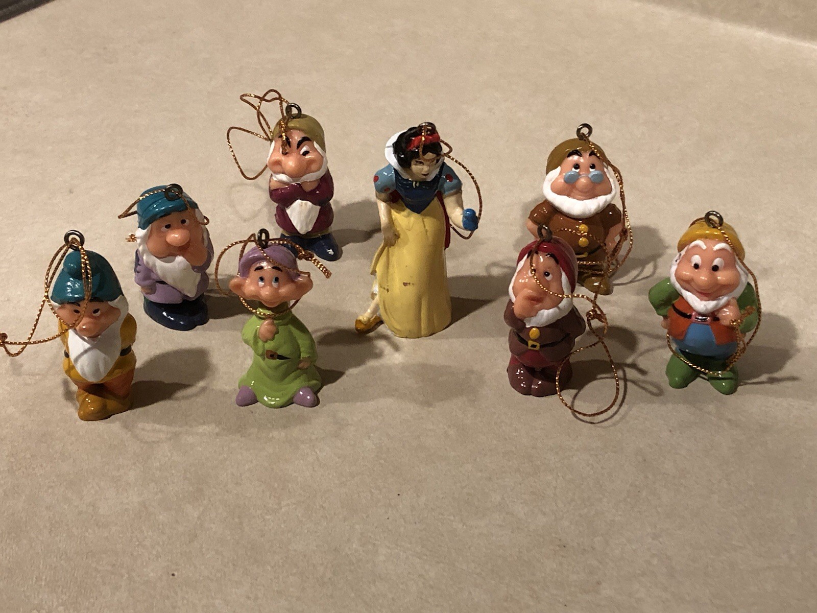 Disney Snow White And The Seven Dwarfs PVC Ornaments