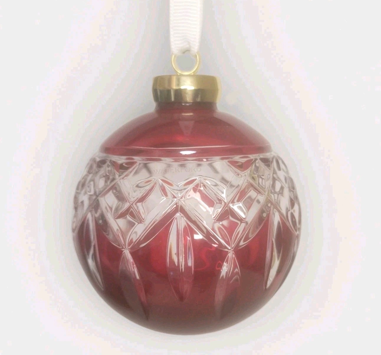 Waterford 2025 Lismore Red Bauble Christmas Ornament 1077788