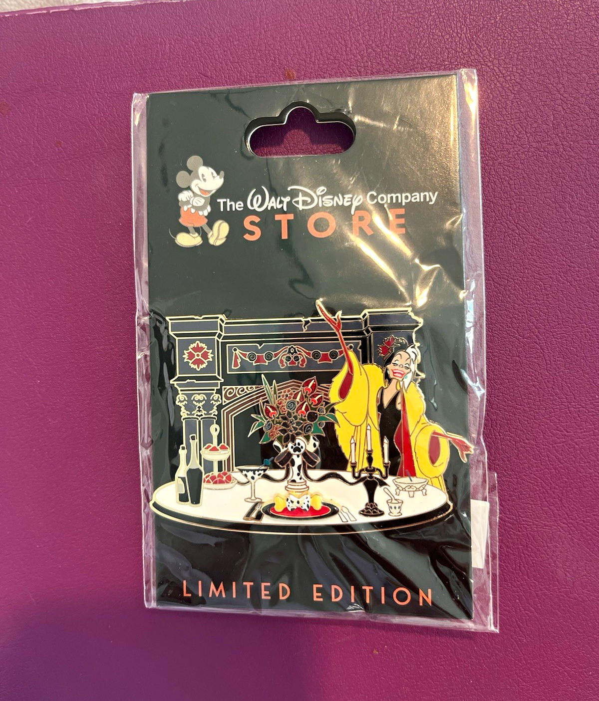 DEC WDCS D23 2026 Table For One Cruella 101 Dalmatians LE 400 Disney Pin