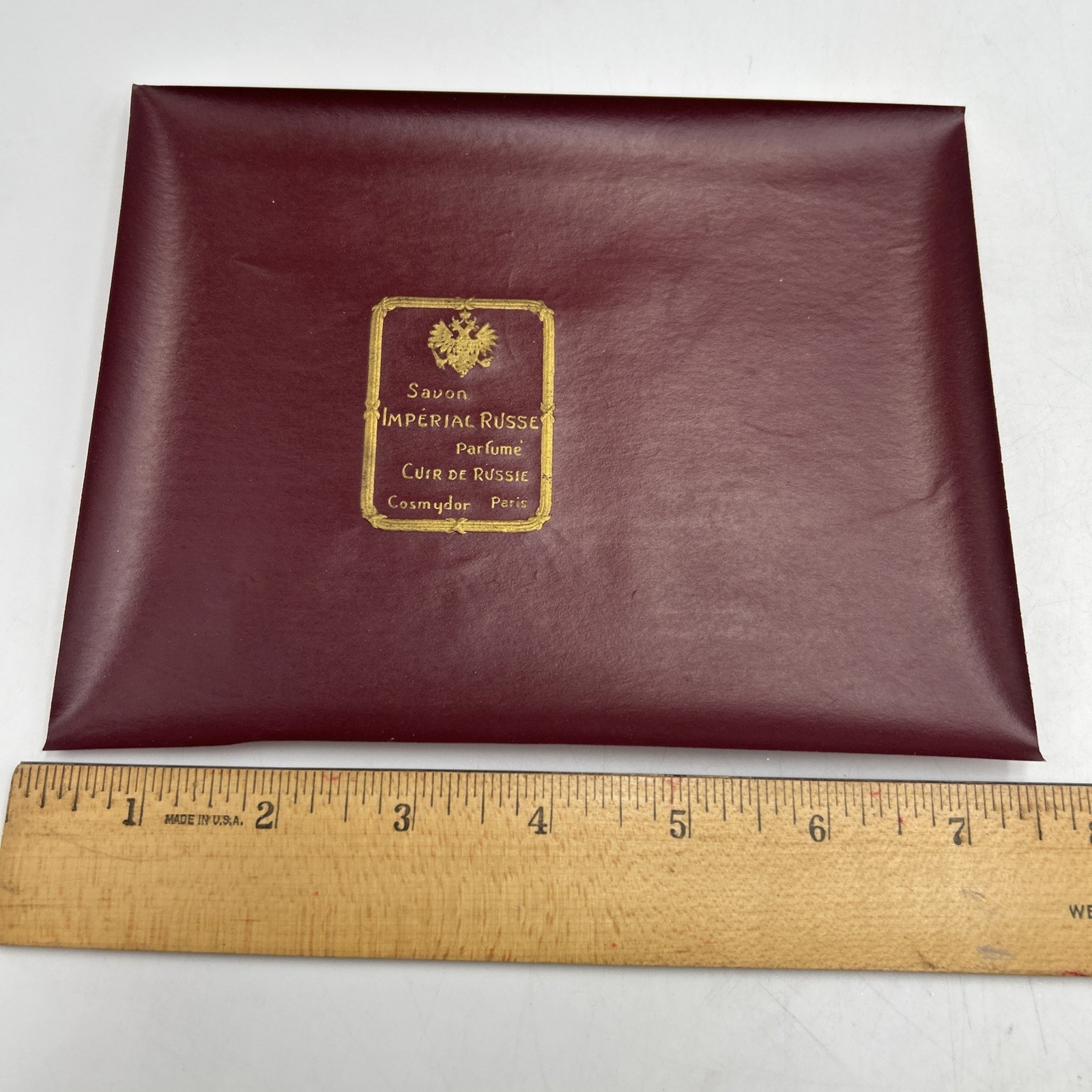Vintage Savon Imperial Russe parfume Cuir De Russie Label