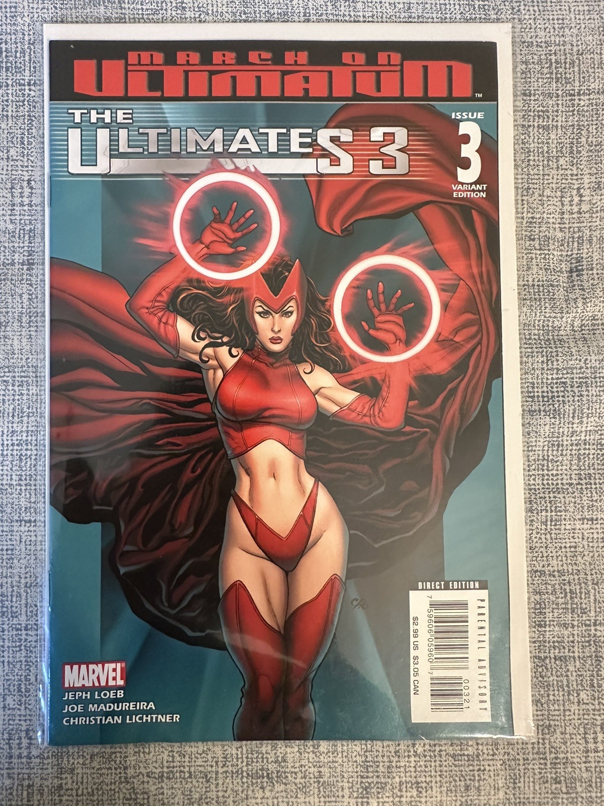 The Ultimates 3 #3 2008 Cho Variant Scarlet Witch Cover March on Ultimatum