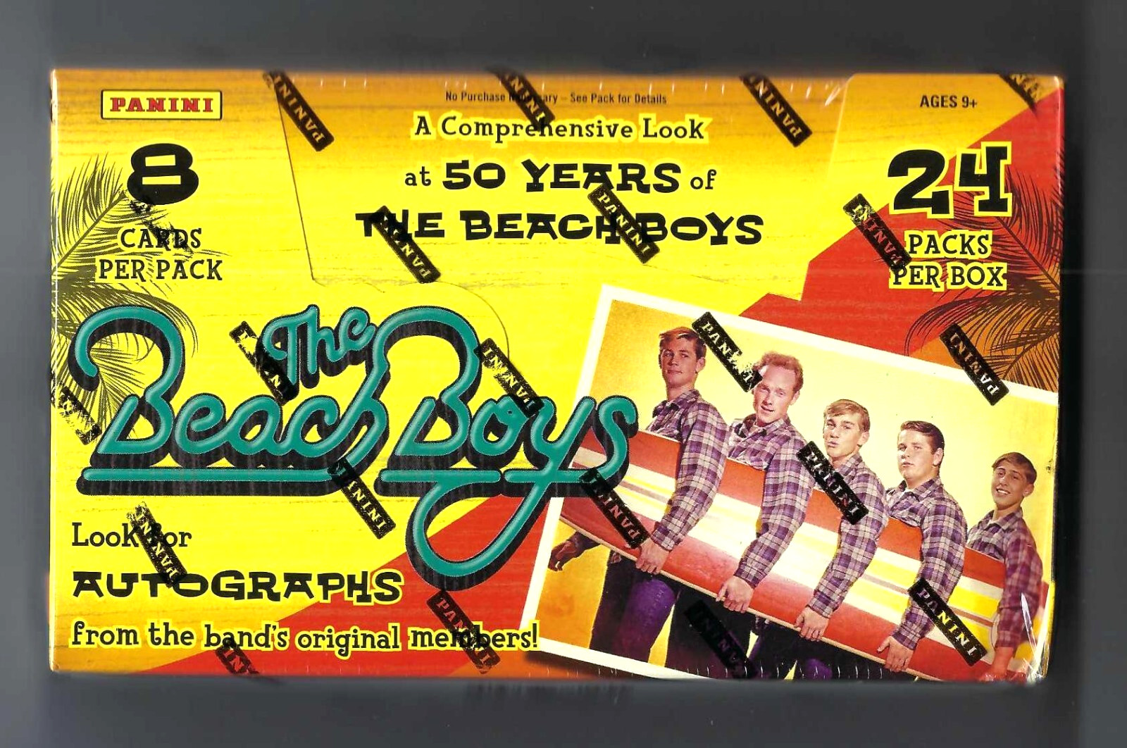The Beach Boys Trading Cards 1 Factory Sealed Box 24 Packs 8 Cards Per Pack