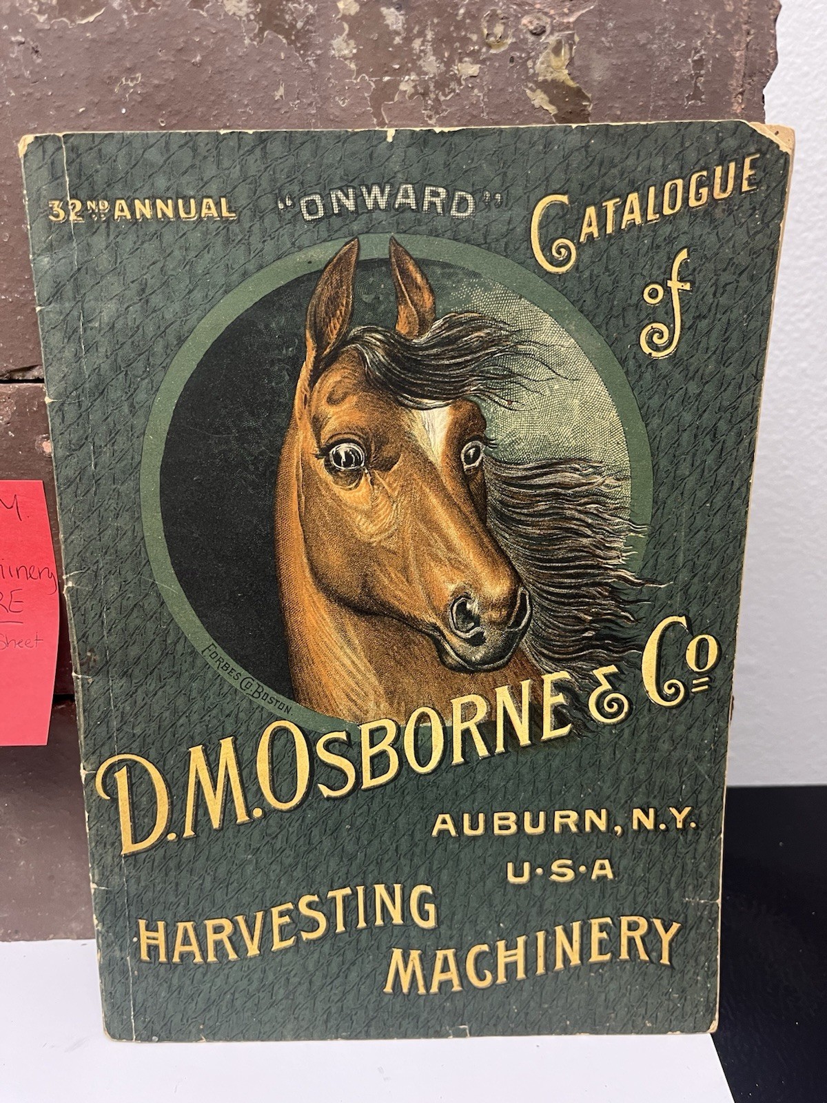 1888 DM Osborne Harvesting Machinery Catalogue-includes 1888 Order Form