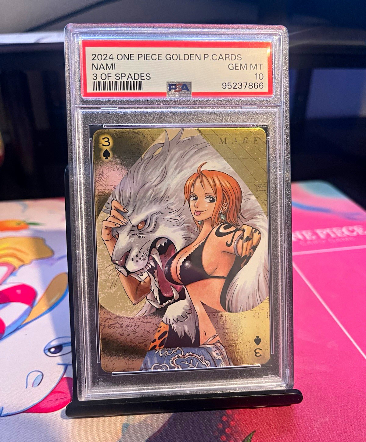 One Piece 2024 Golden P.Cards PSA Graded 5-Card Lot Nami