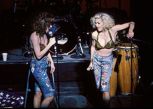 Sandra Bernard & Madonna performing \