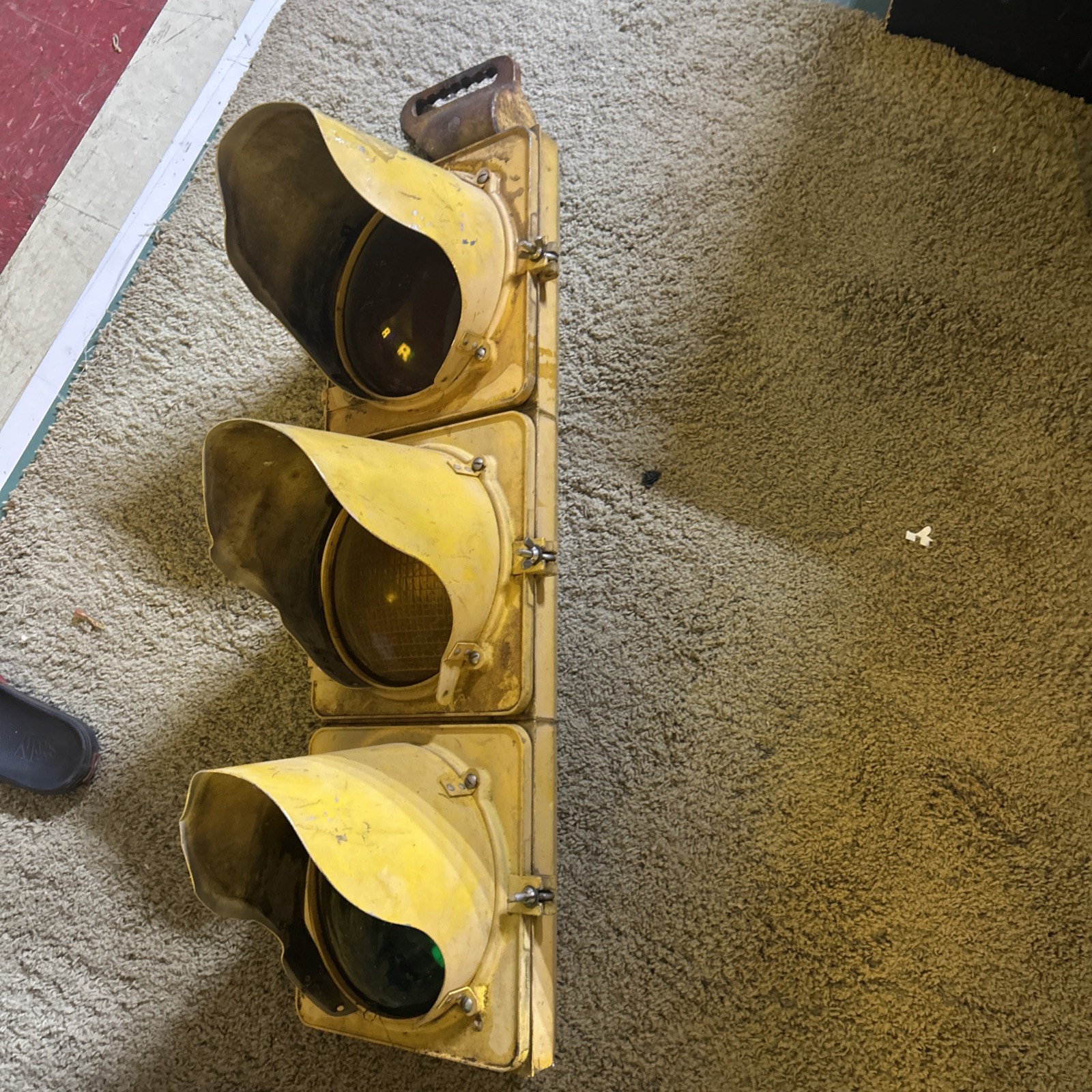 VINTAGE  60s ALL ORIGINAL CROUSE HINDS TRAFFIC LIGHT