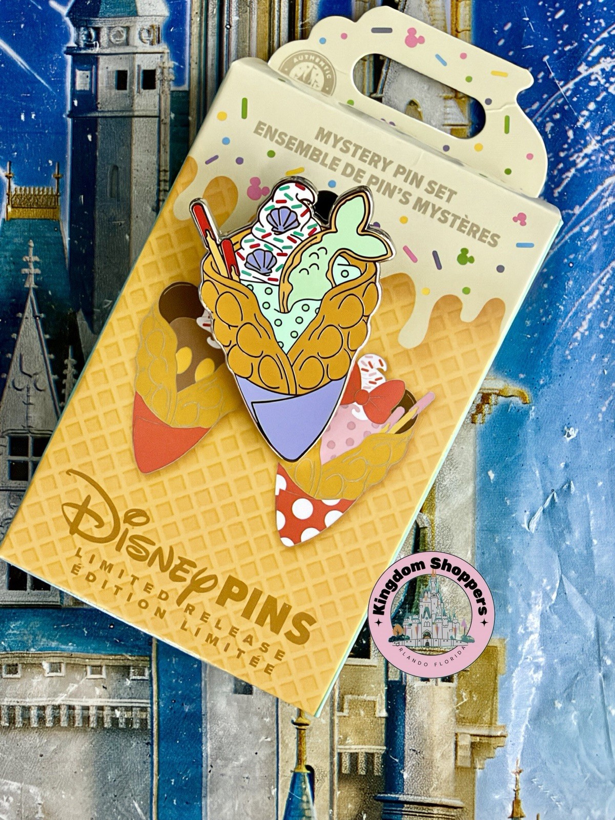 2026 Disney Store Waffle Cone Mystery Pin LR The Little Mermaid Ariel ONLY