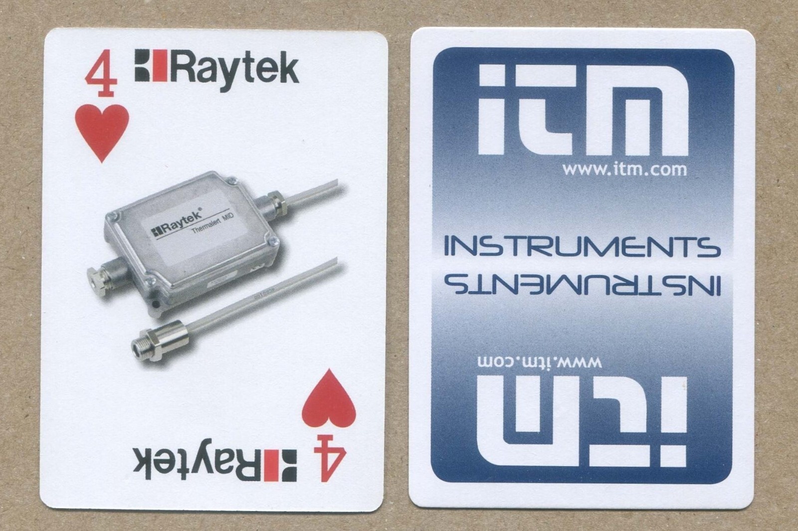ITM Instruments Inc. 4 of HEARTS, Swap playing Card