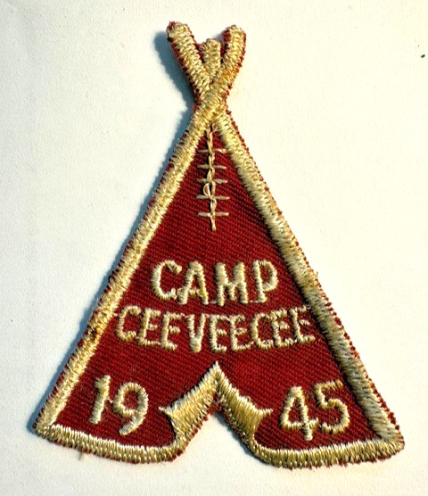 Vintage 1945 CAMP CEEVEECE Boy Scout PATCH BSA Oklahoma Cimmaron Valley Council