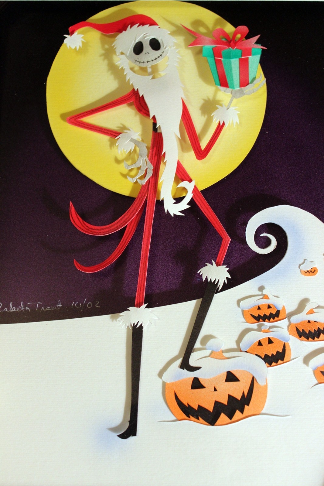 Disneyland Haunted Mansion 2002 Jack Skellington Frame Sculpture Elizabeth Trent