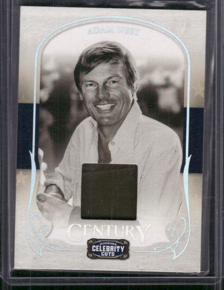 ADAM WEST 2008 Celebrity Cuts Authentic Materials Relic #D /75 Batman & Robin