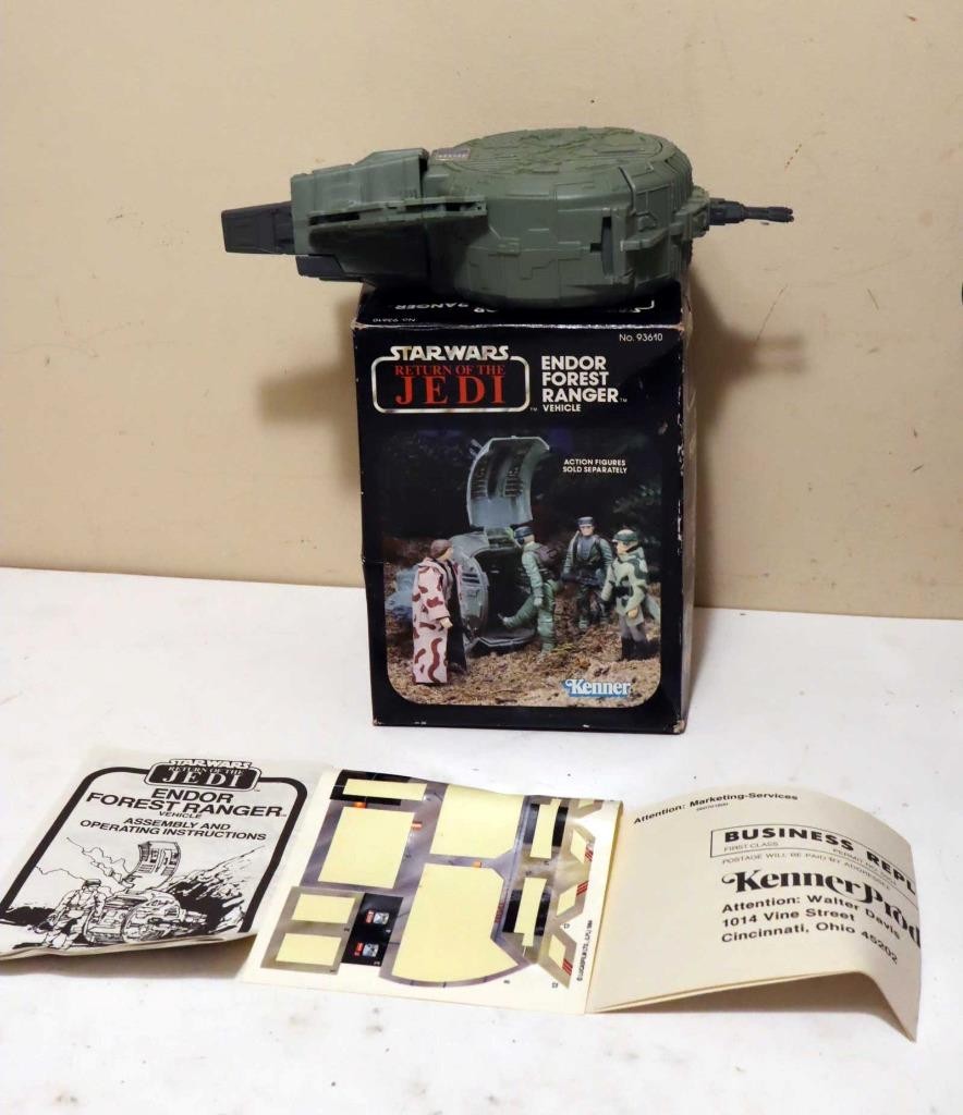 1984 Kenner Star Wars ROTJ Endor Forest Ranger Mini-Rig Vehicle, No. 93610 Box