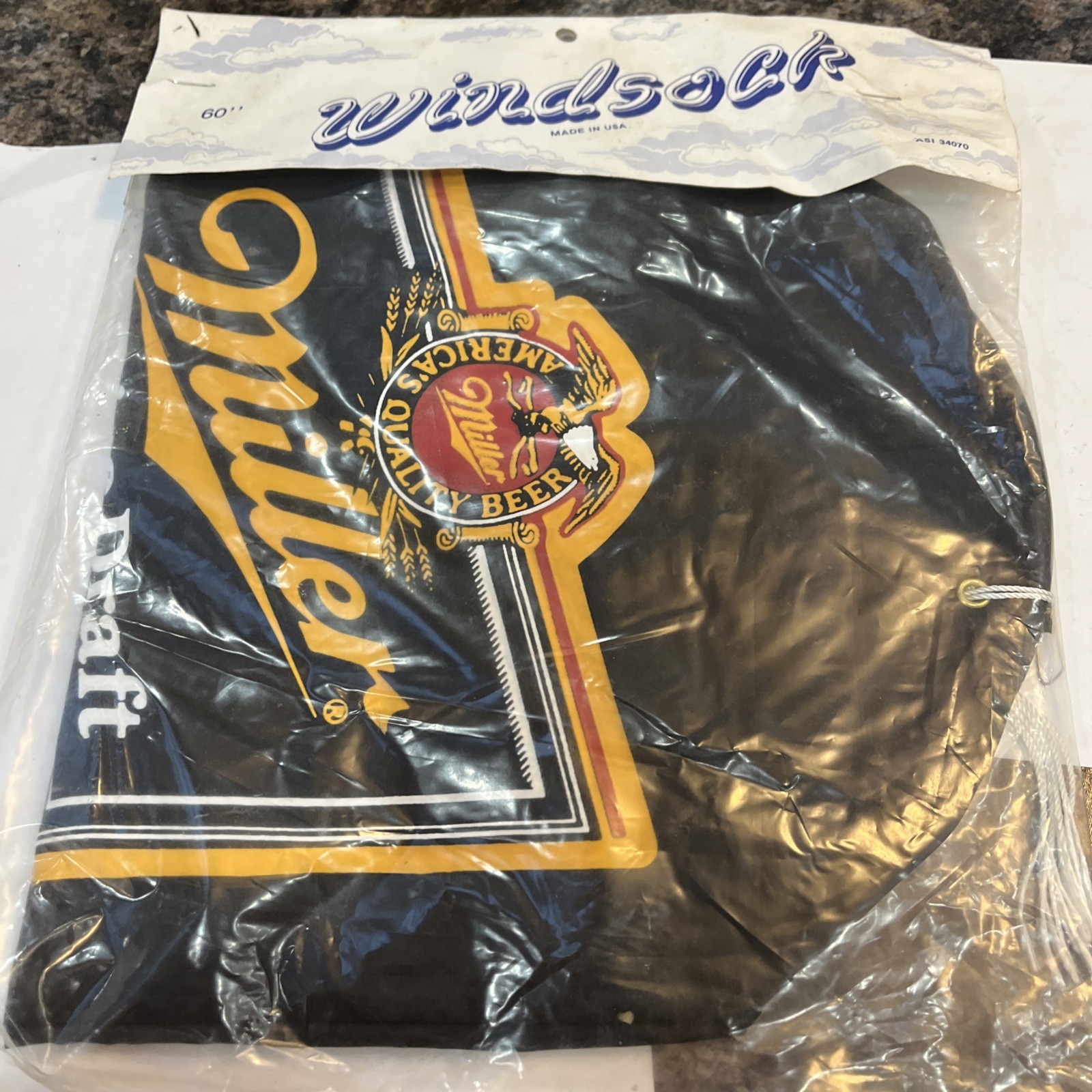NOS Miller Genuine, Draft WIND SOCK  60”