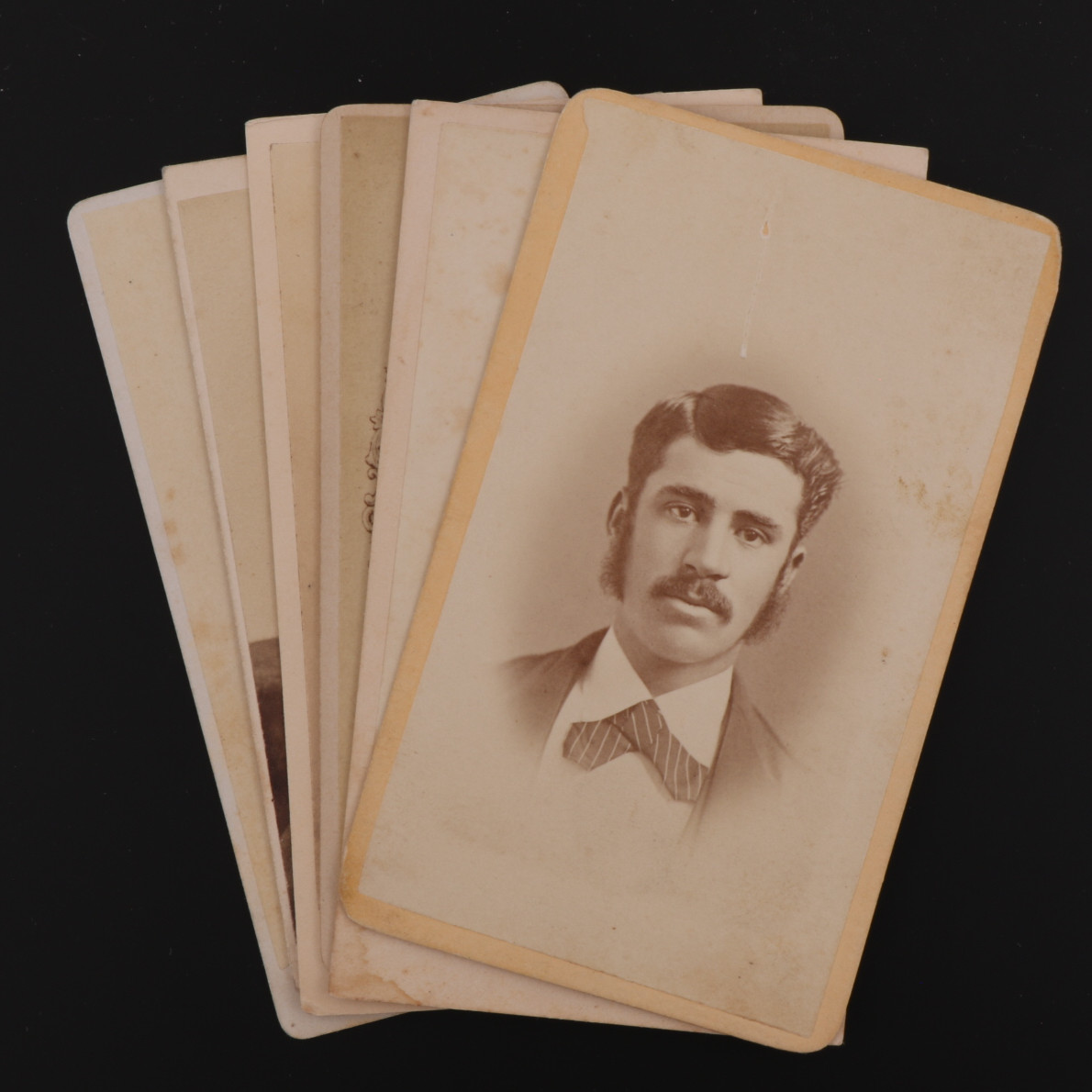 CDV Unknown Victorian Lot of 6 Handsome Men from Boston, Massachusetts #684