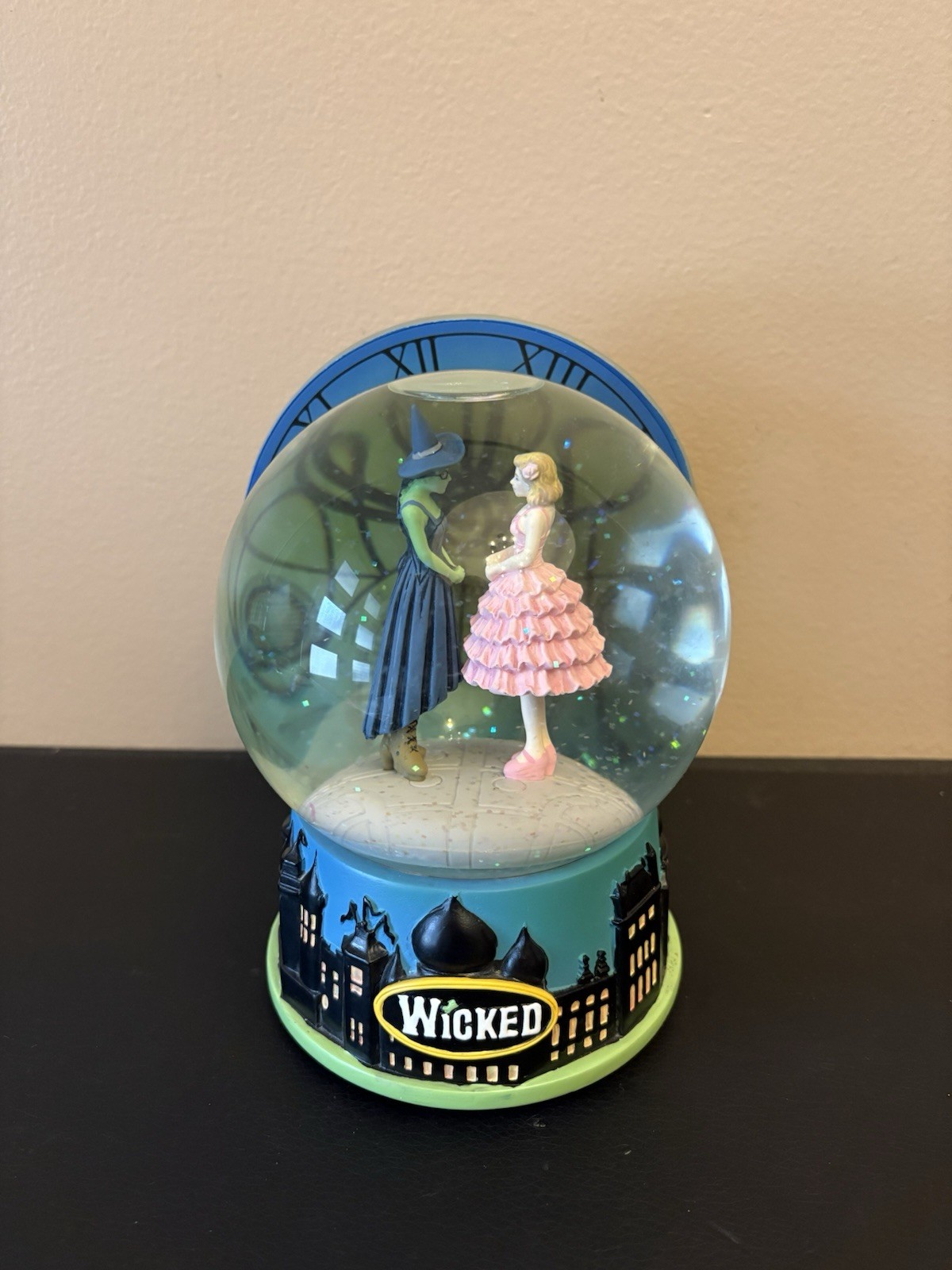 RARE Wicked Musical Snow Globe Oz Broadway DANCING THROUGH LIFE 2013