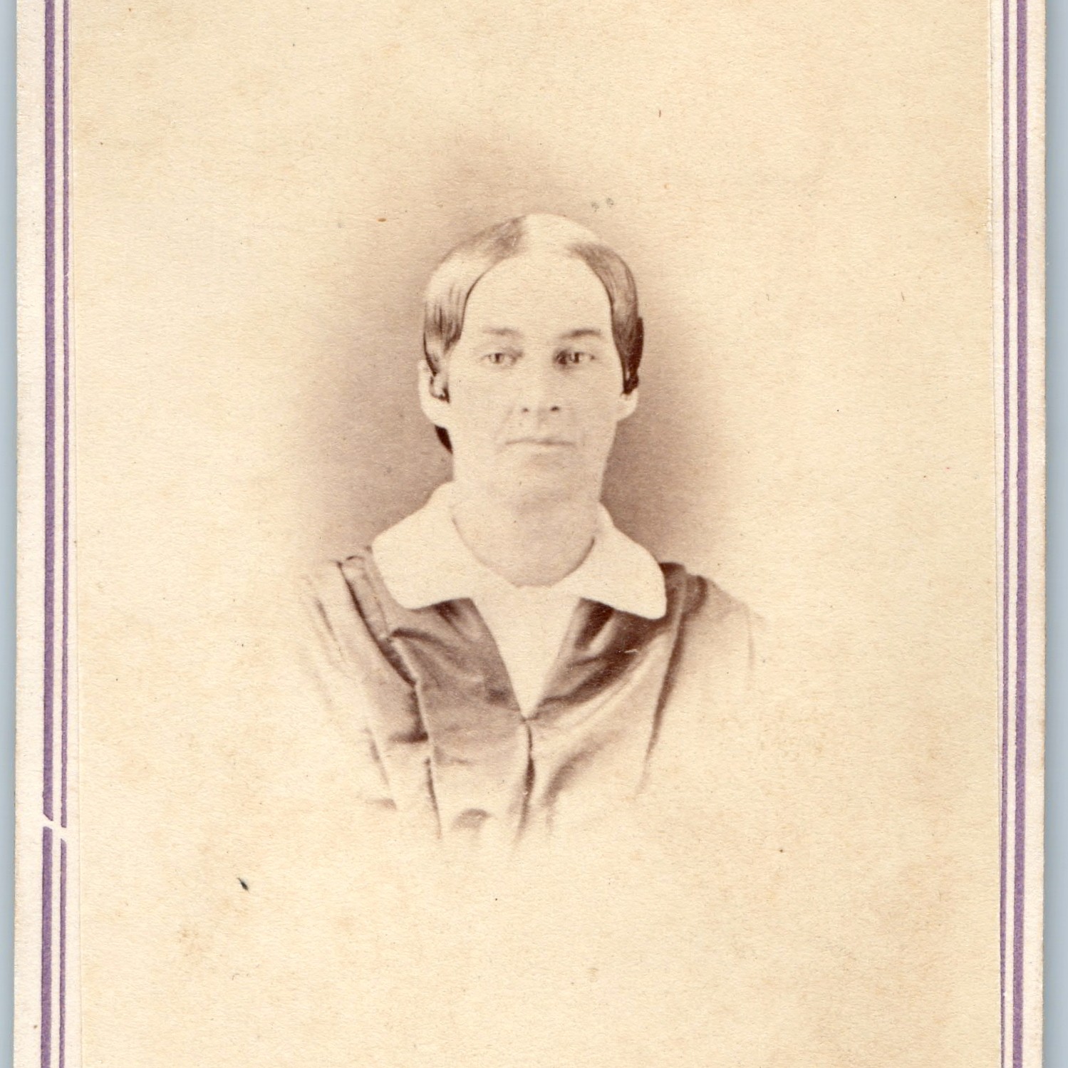 ID\'d c1860s New York CDV Photo Almica Taylor Woman Portrait R.A. Lewis Studio NY