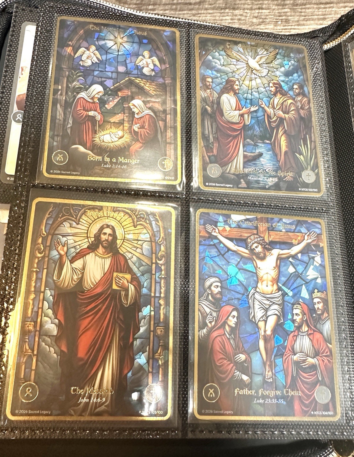 Sacred Legacy Complete Set 109 Cards Stained Glass Promos Binder Mixed Editions