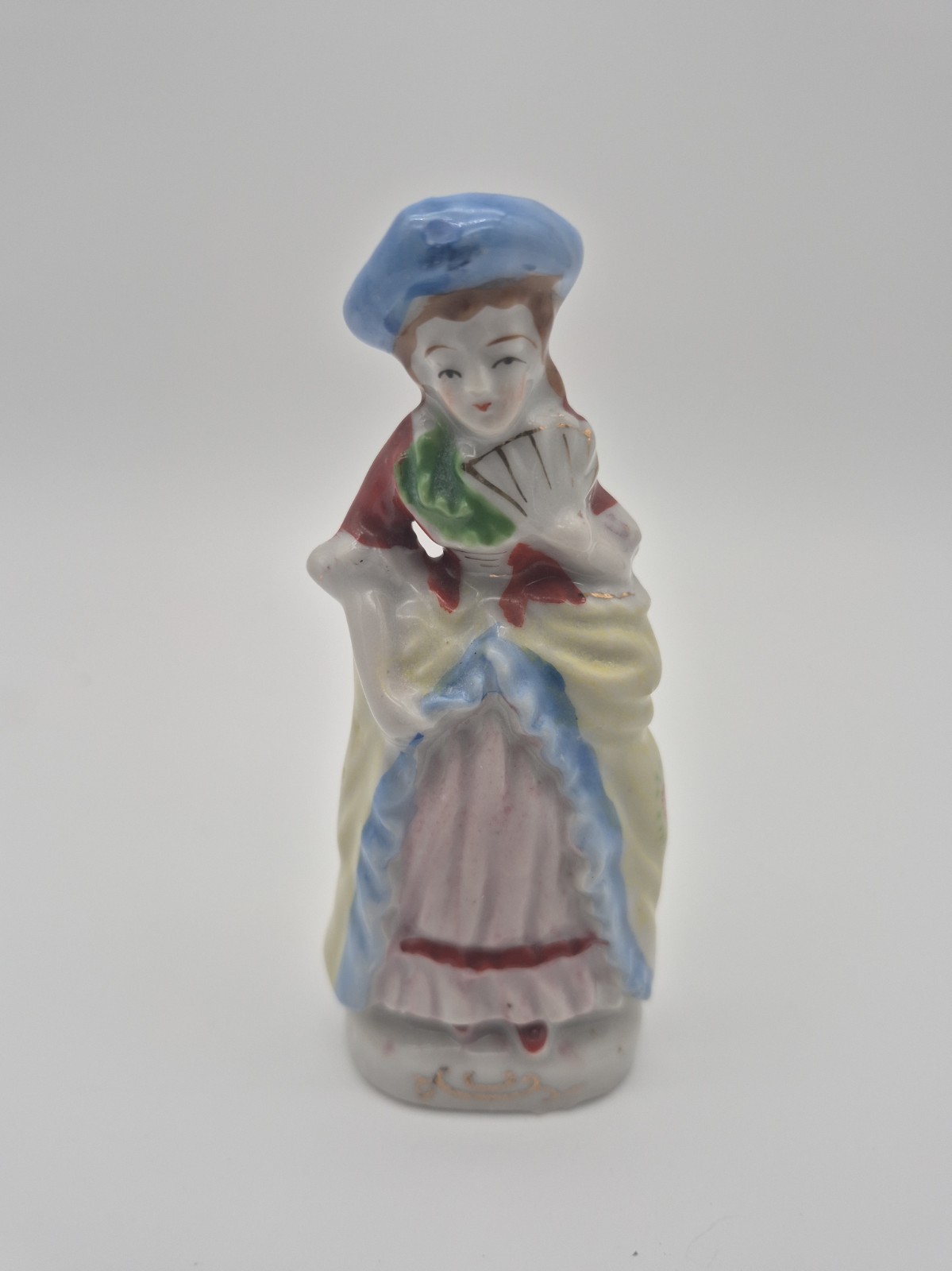 Vintage French Colonial Woman Porcelain 3.5
