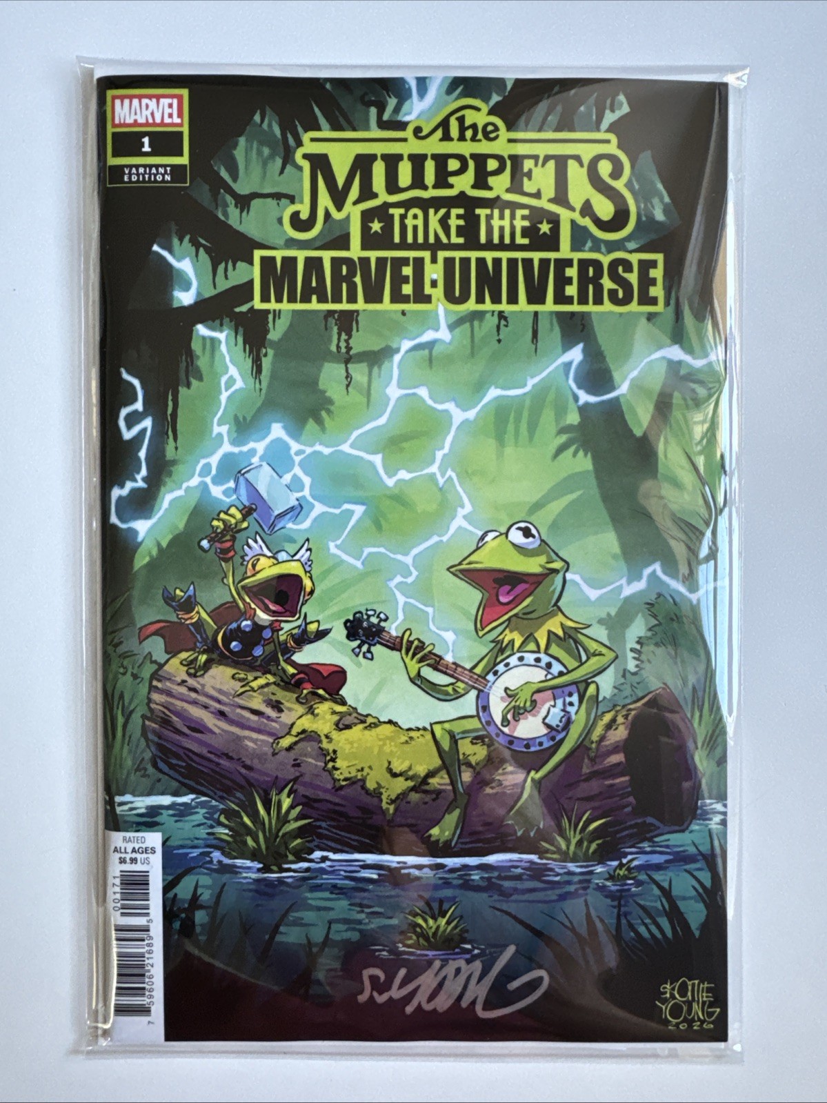 The Muppets Take the Marvel Universe #1 • Skottie Young Signed w/COA • Brand New