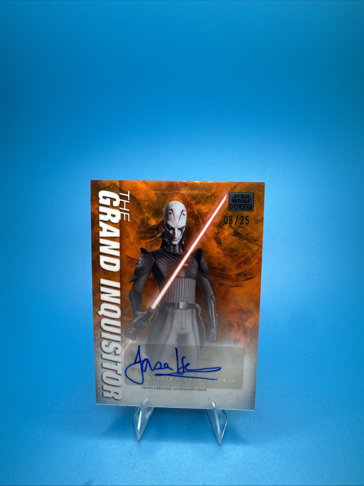2026 Topps Chrome Star Wars Galaxy Grand Inquisitor Orange Refractor Auto/25 🔥